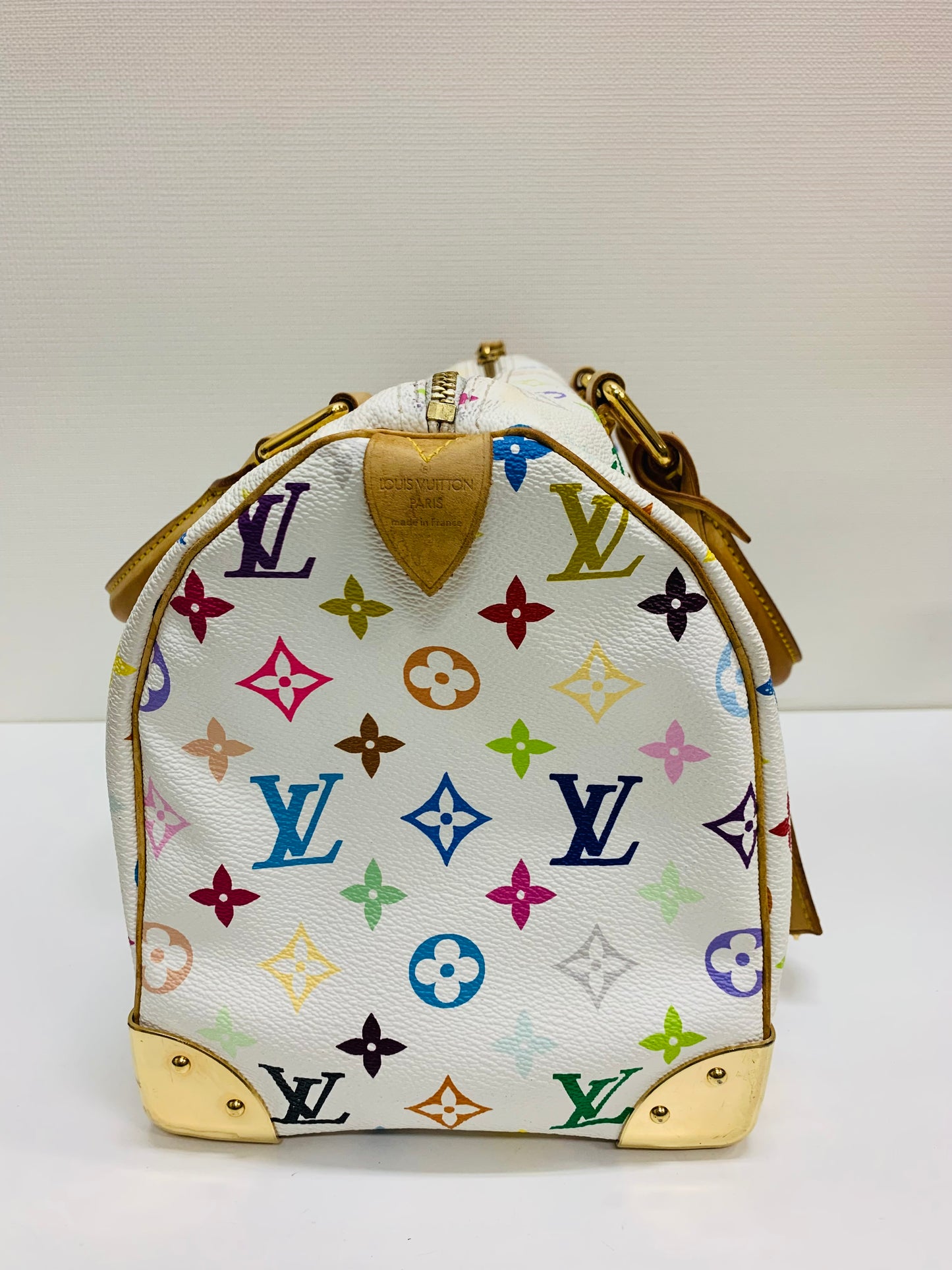 Louis Vuitton Takashi Murakami Speedy Multicolor White