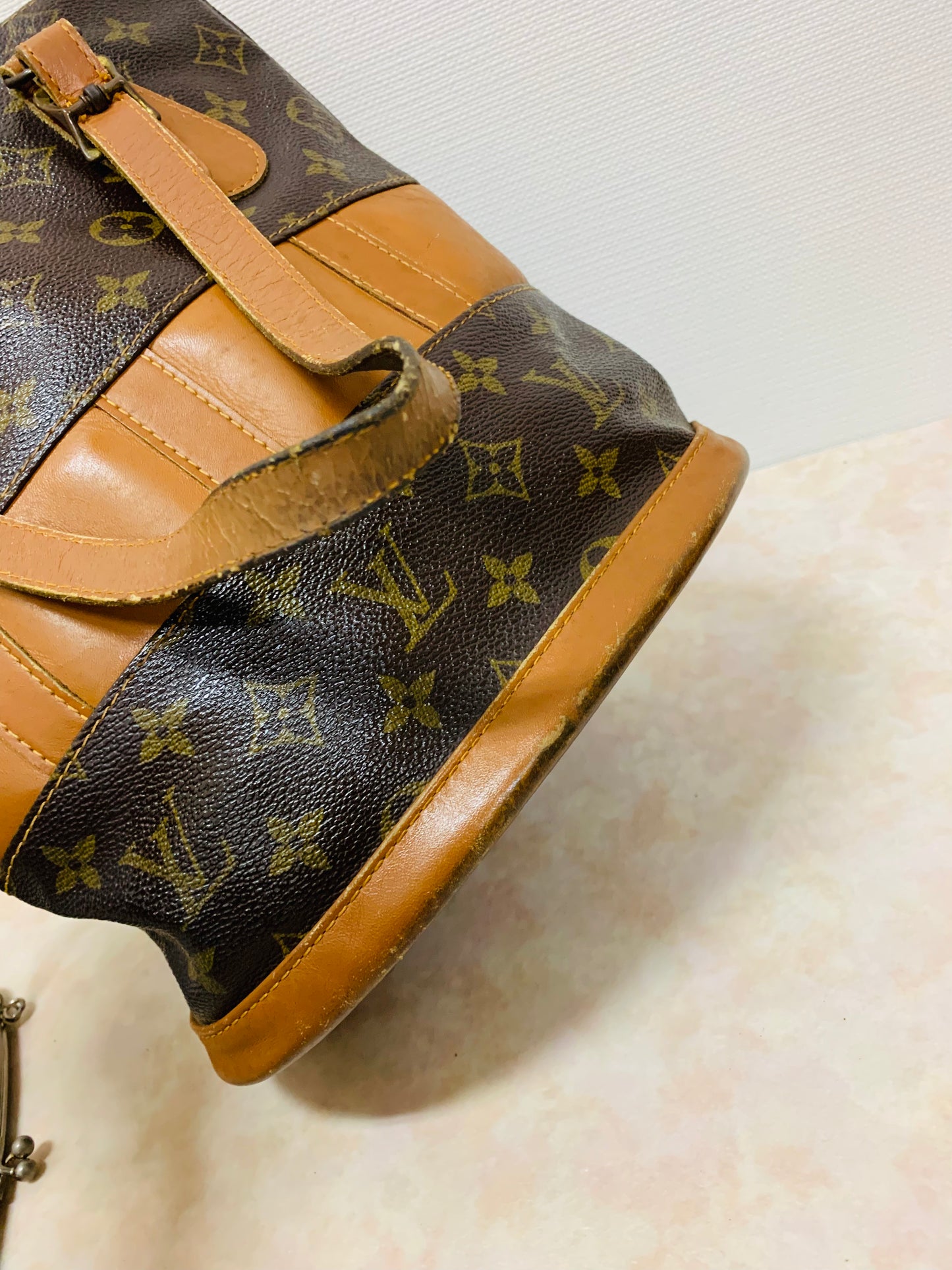 LOUIS VUITTON Bucket PM French &Co with Kiss lock pouch