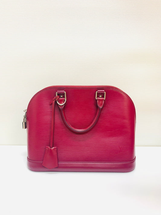 LOUIS VUITTON Epi Alma PM Fuchsia
