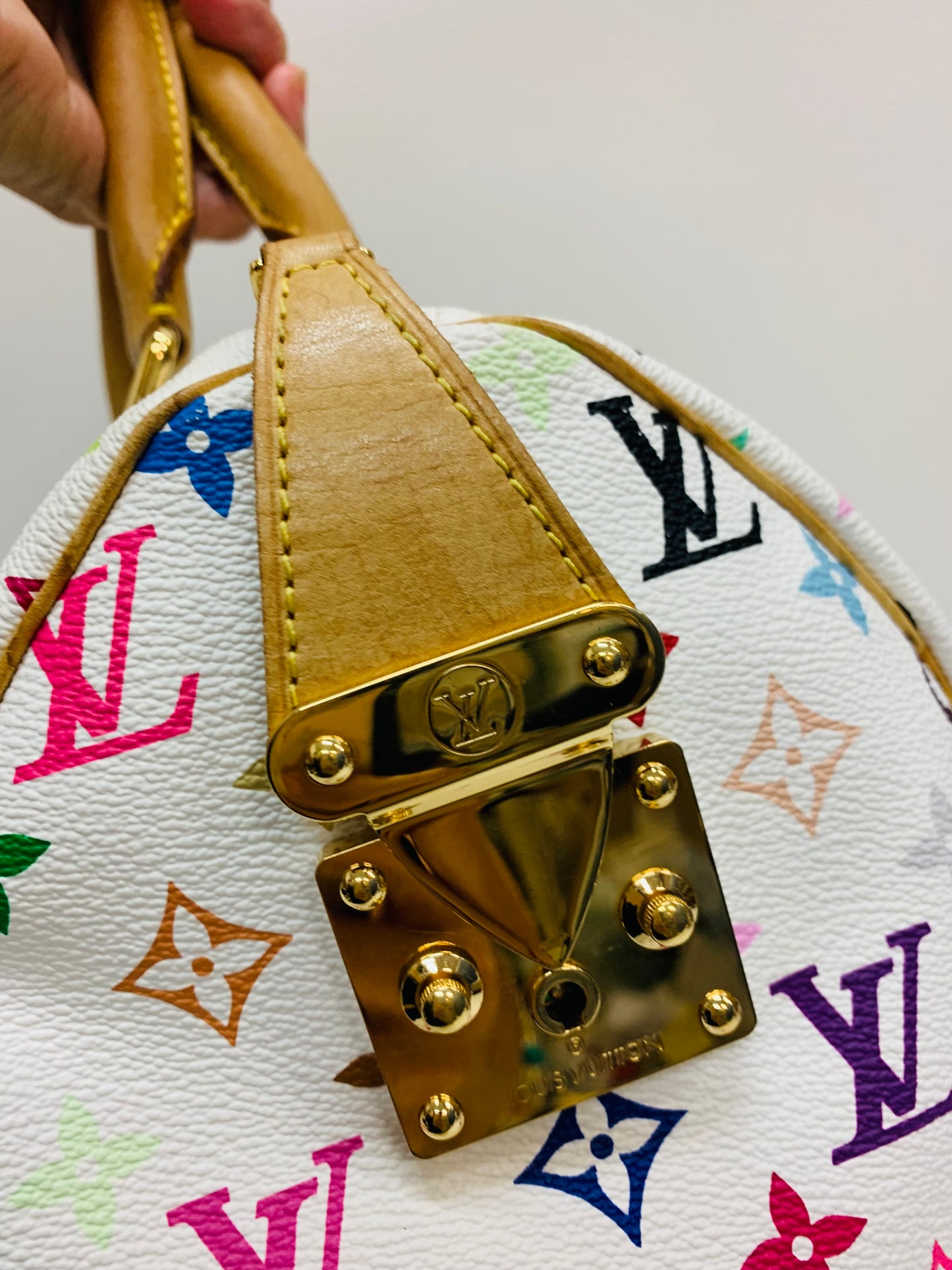 Louis Vuitton Takashi Murakami Speedy Multicolor White