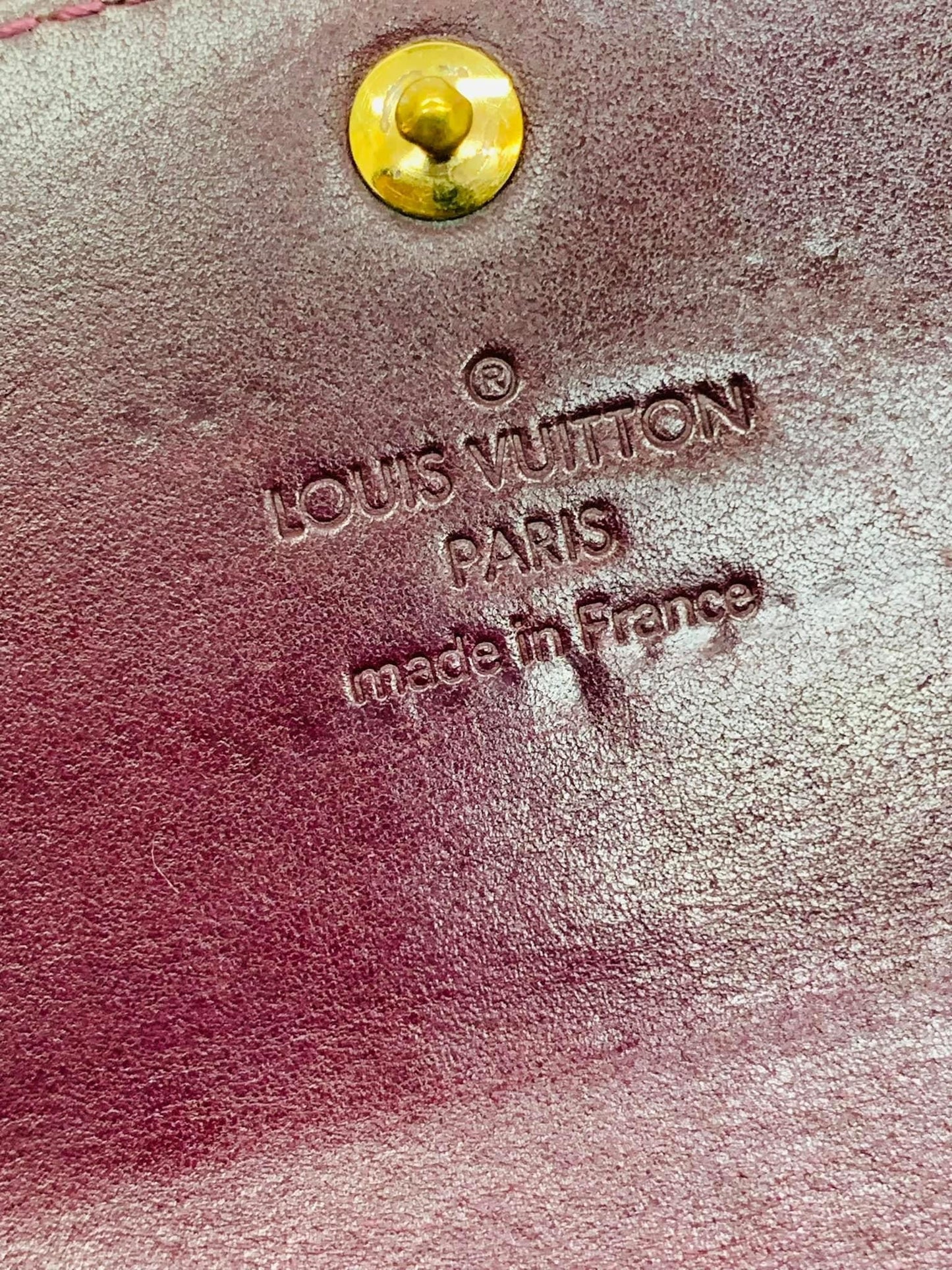 LOUIS VUITTON VERNIS SARAH WALLET