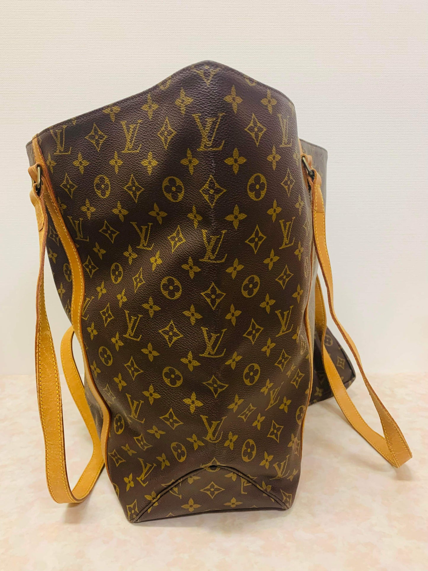 LOUIS VUITTON SAC SHOPPING TOTE BAG WITH POUCH