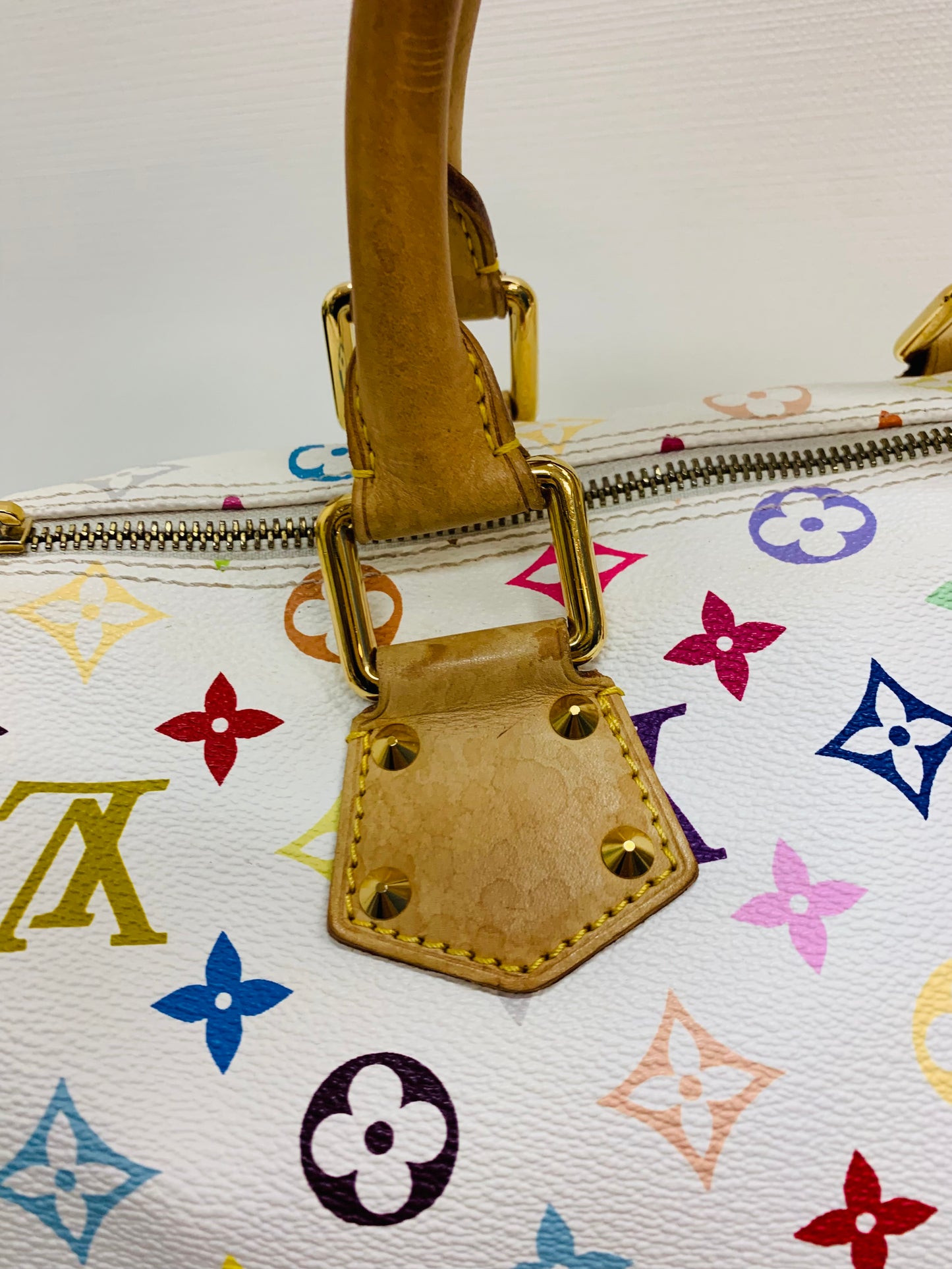 Louis Vuitton Takashi Murakami Speedy Multicolor White