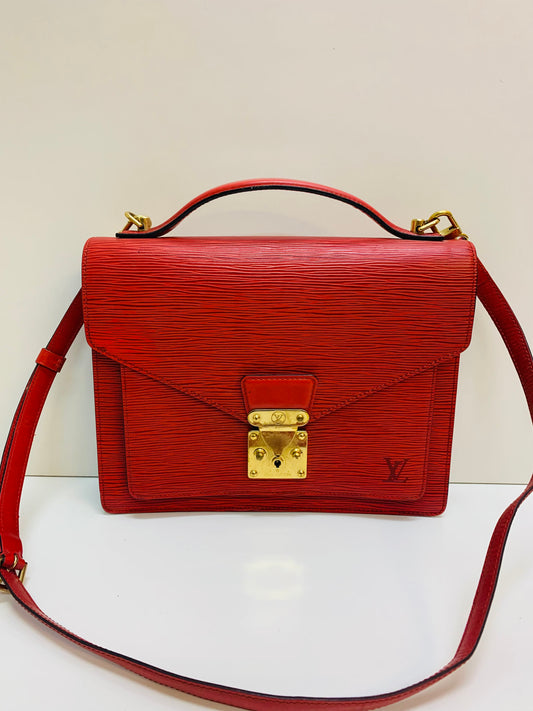 Louis Vuitton Epi Monceau Red