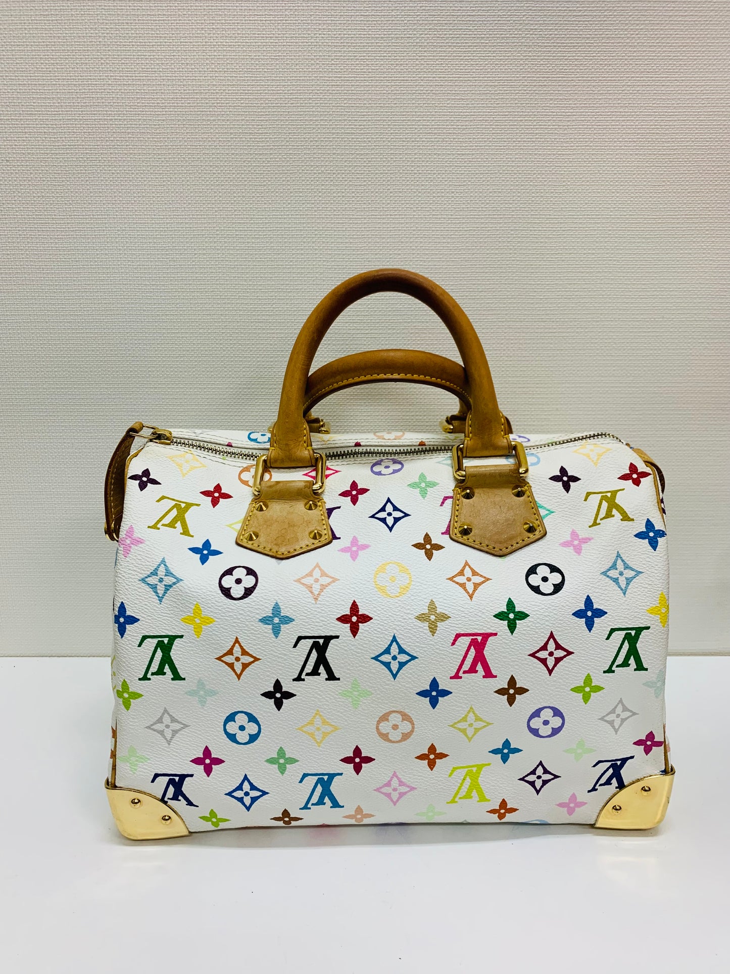 Louis Vuitton Takashi Murakami Speedy Multicolor White