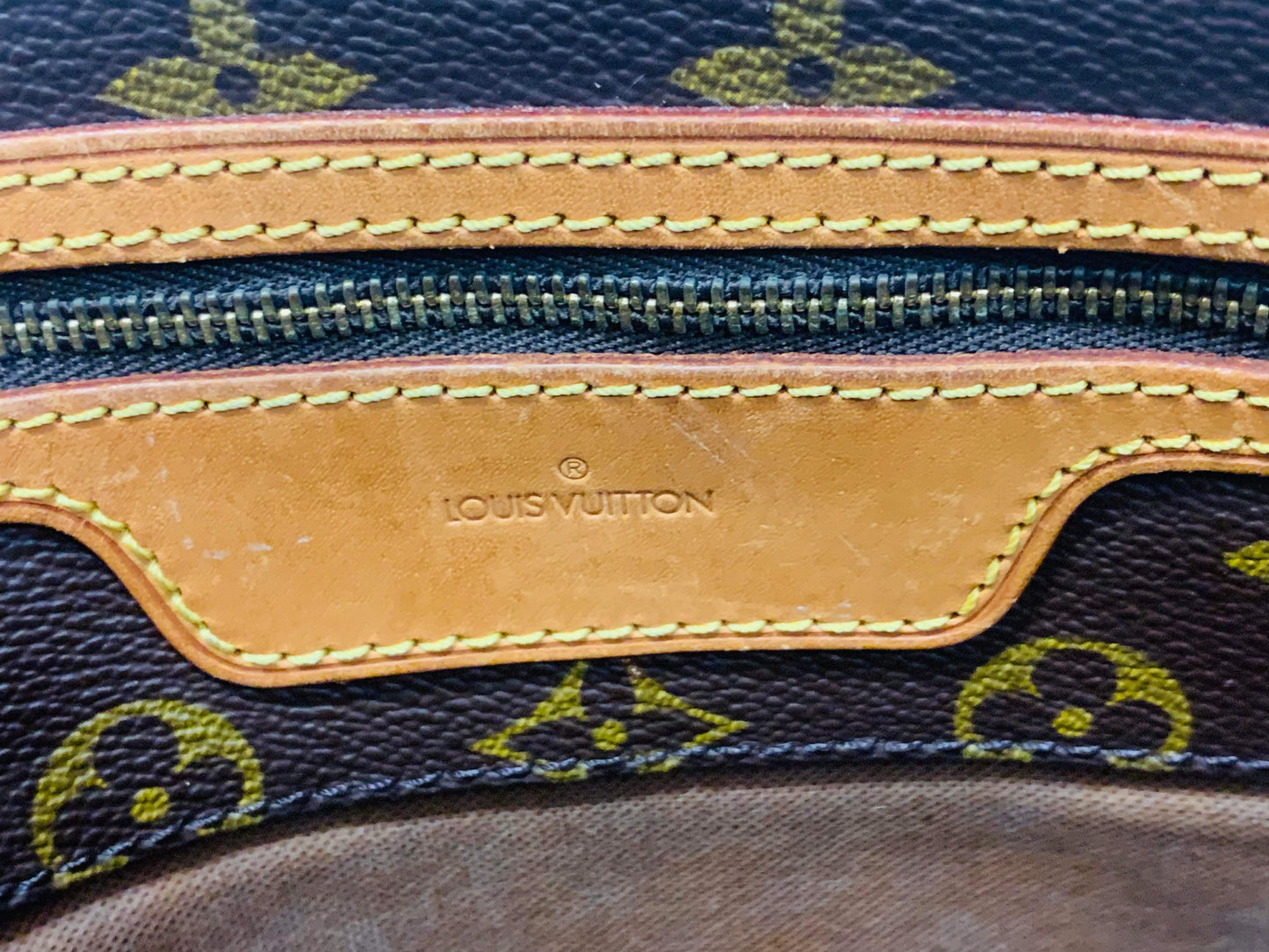 LOUIS VUITTON SAC SHOPPING TOTE BAG WITH POUCH