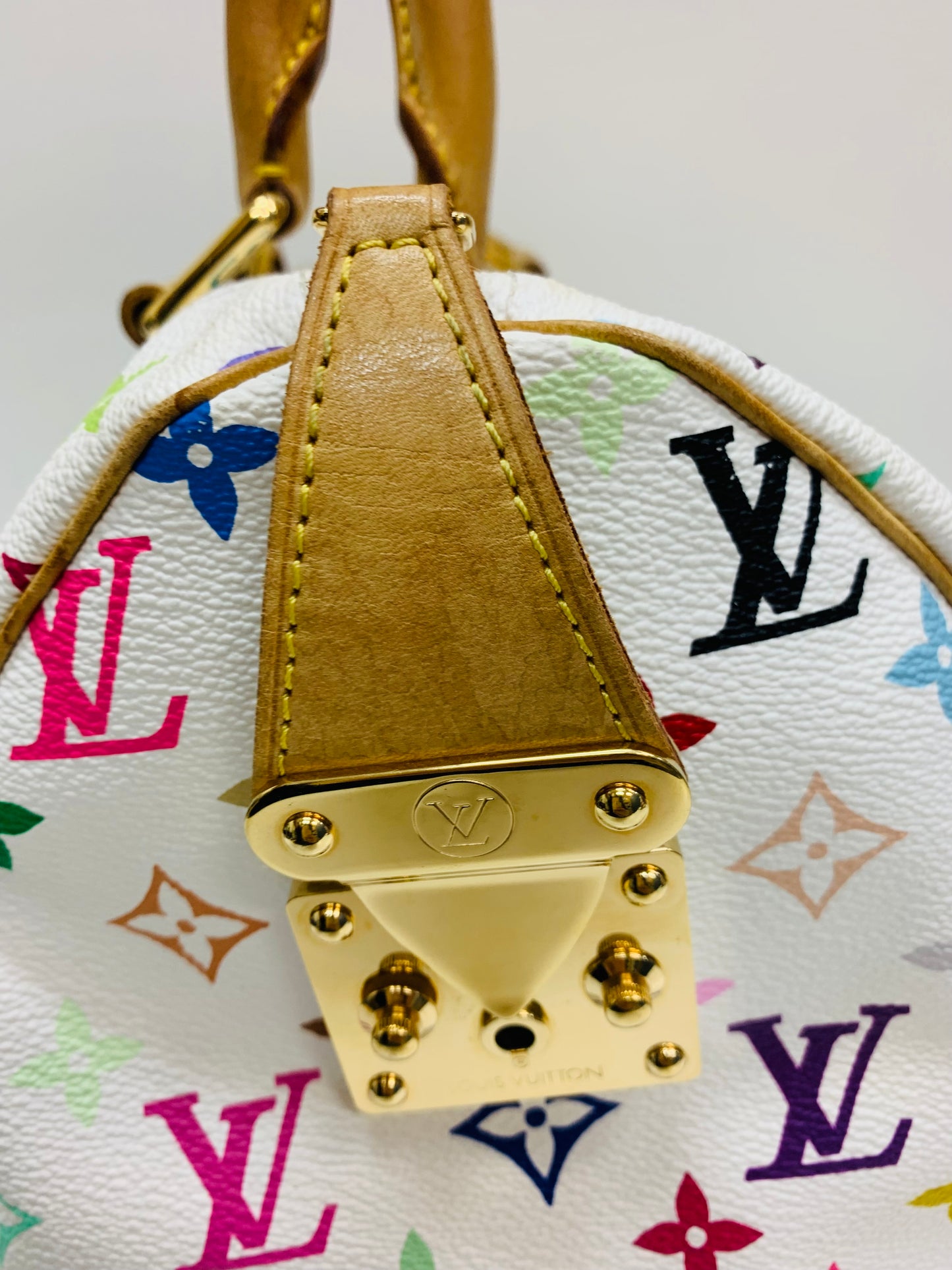 Louis Vuitton Takashi Murakami Speedy Multicolor White