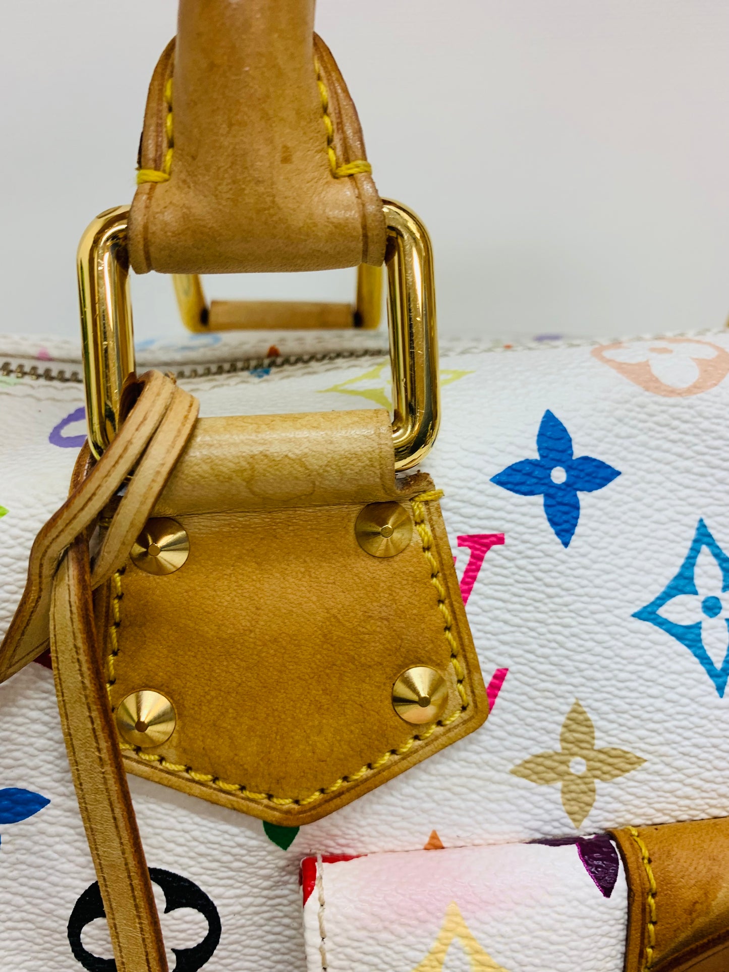 Louis Vuitton Takashi Murakami Speedy Multicolor White