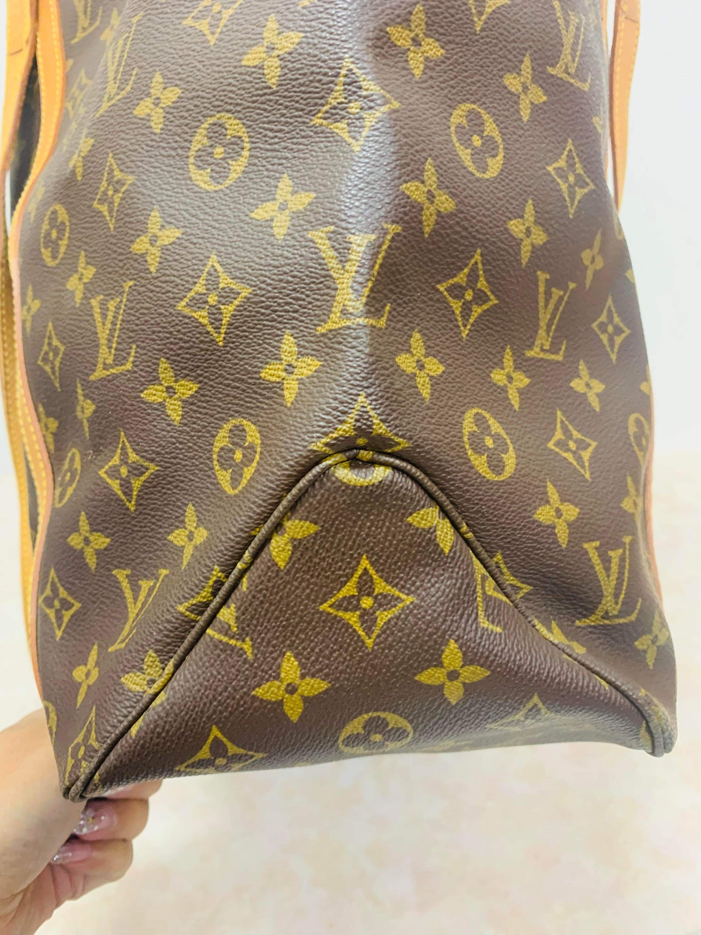 LOUIS VUITTON SAC SHOPPING TOTE BAG WITH POUCH
