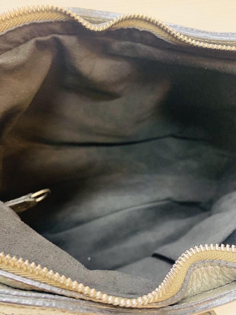 LOUIS VUITTON Silver Monogram Mahina Leather