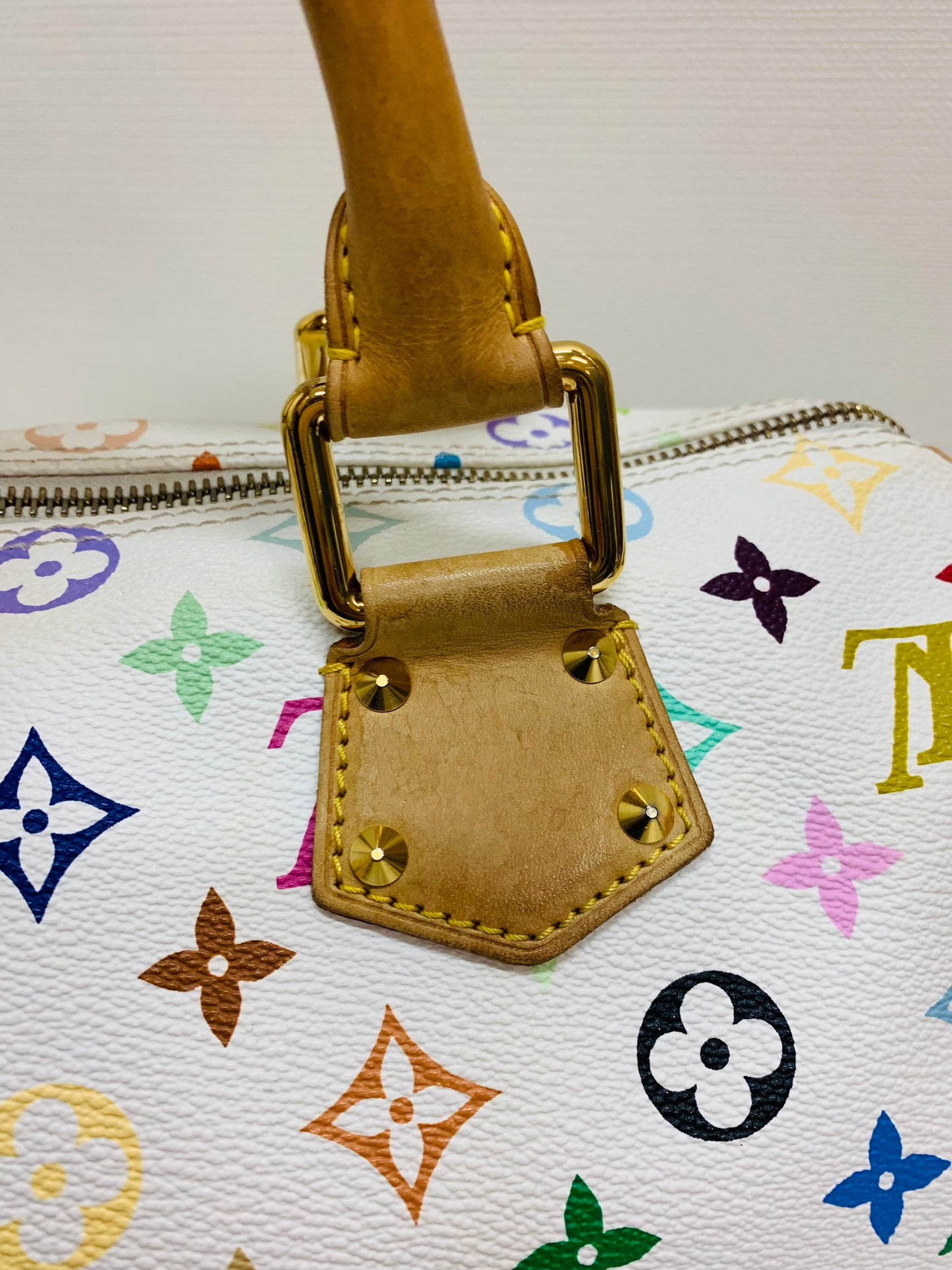 Louis Vuitton Takashi Murakami Speedy Multicolor White