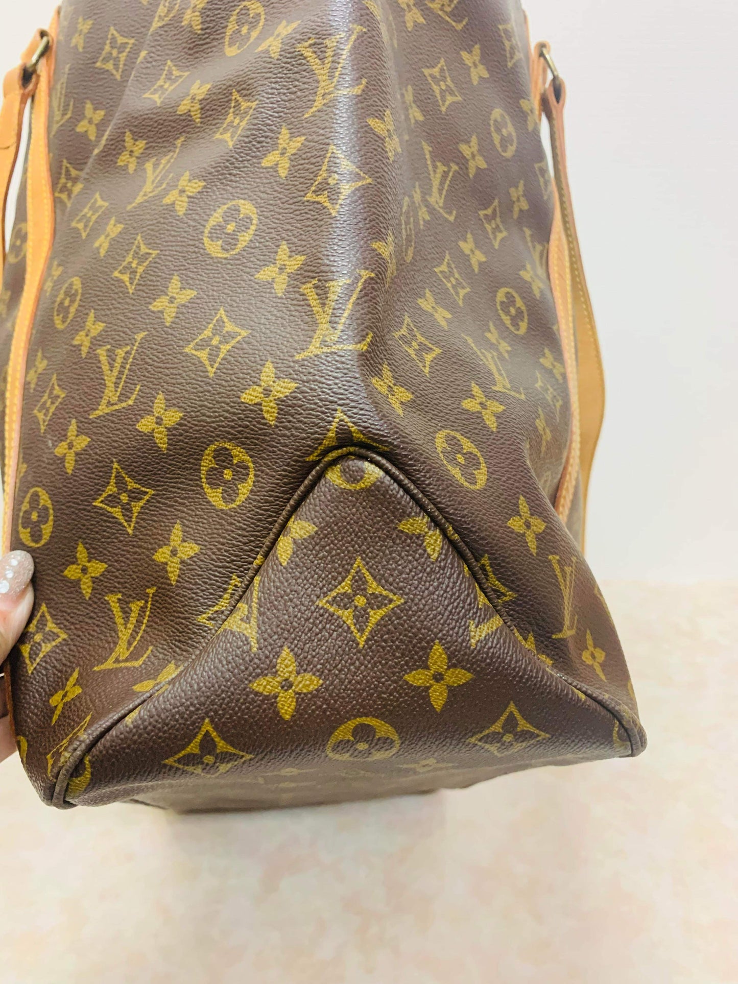 LOUIS VUITTON SAC SHOPPING TOTE BAG WITH POUCH