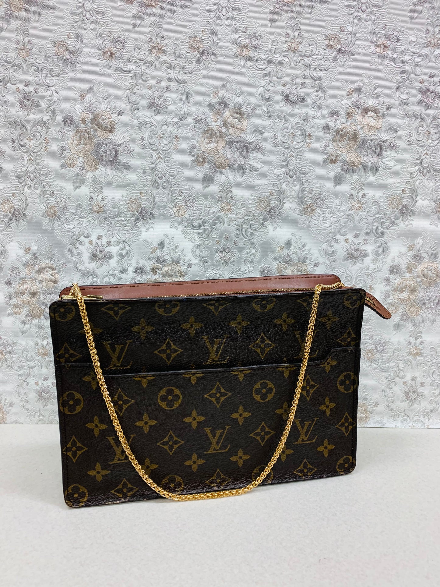 Louis Vuitton Monogram Pochette Homme Clutch Bag