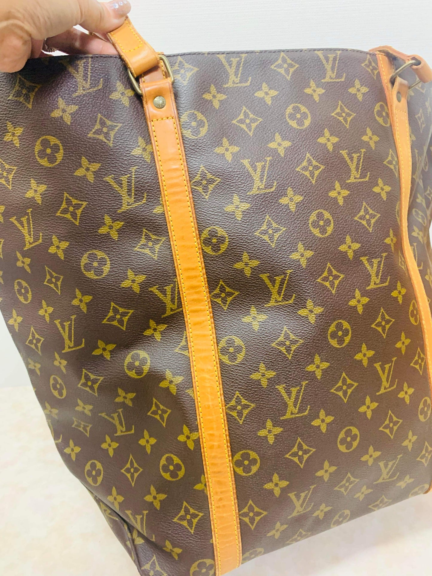 LOUIS VUITTON SAC SHOPPING TOTE BAG WITH POUCH