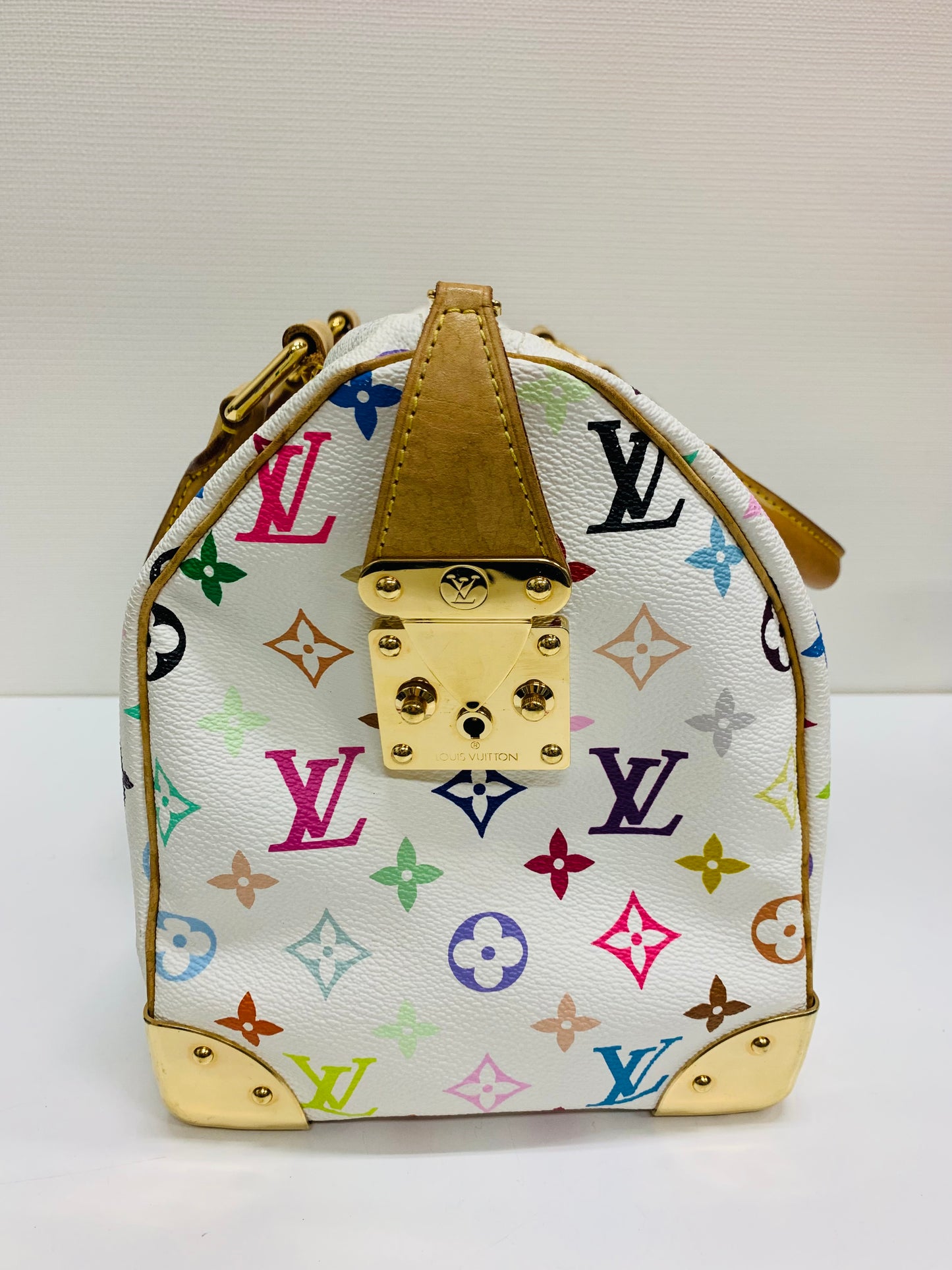 Louis Vuitton Takashi Murakami Speedy Multicolor White