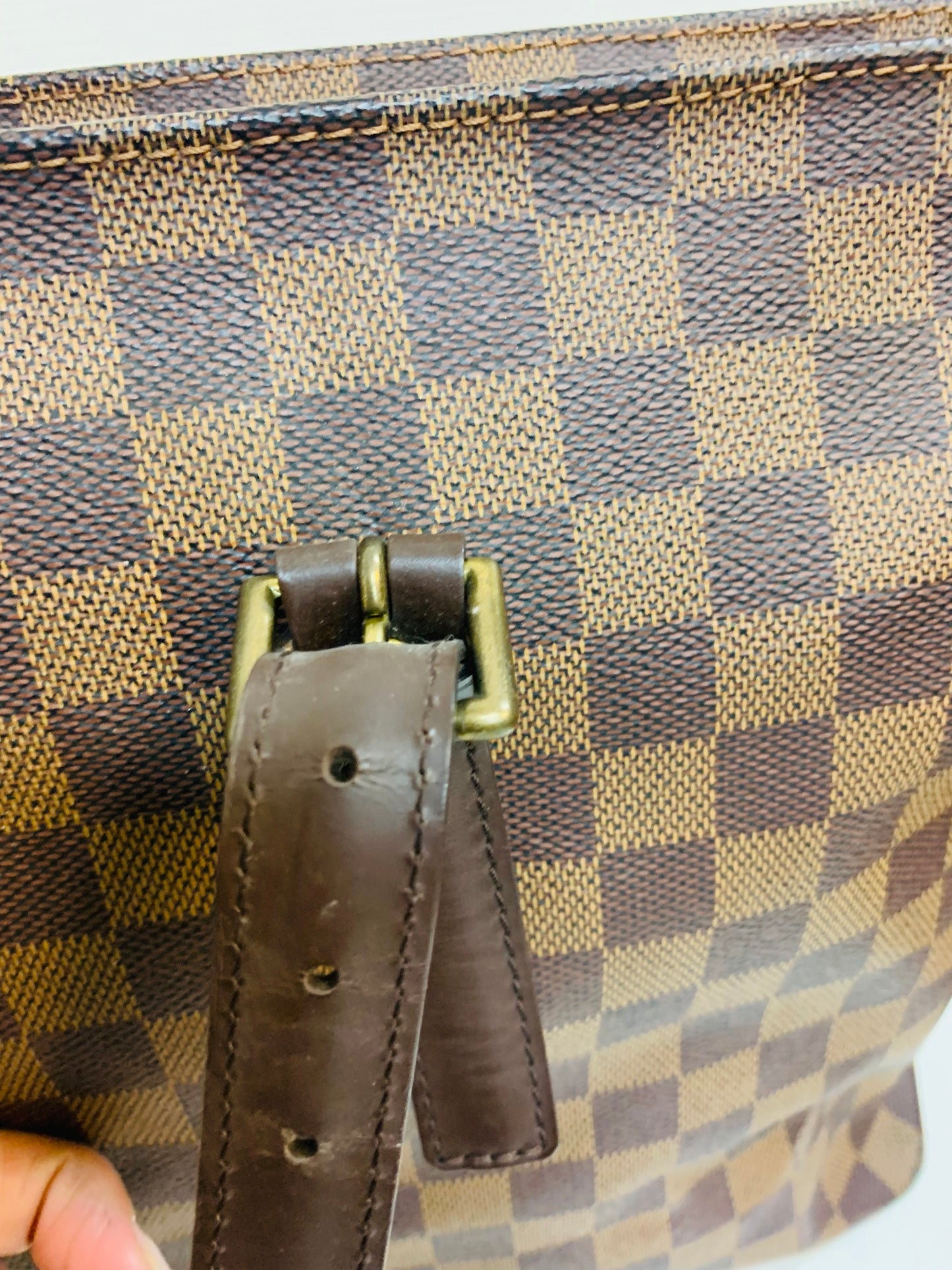 LOUIS VUITTON  Chelsea Damier Ebene Tote Bag