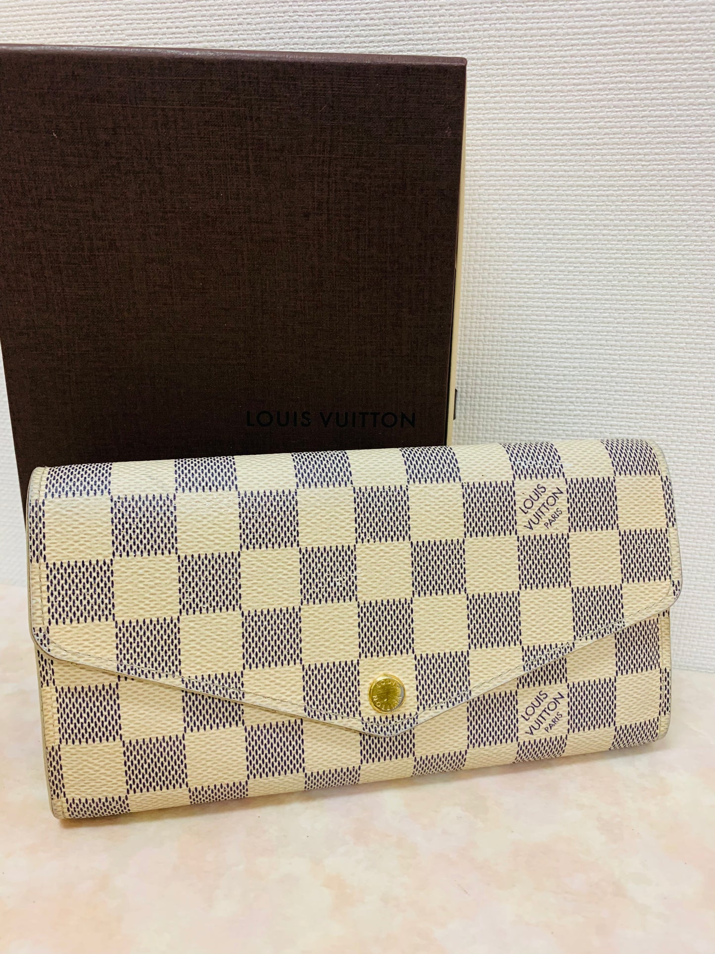 LOUIS VUITTON Sarah wallet DA New Model