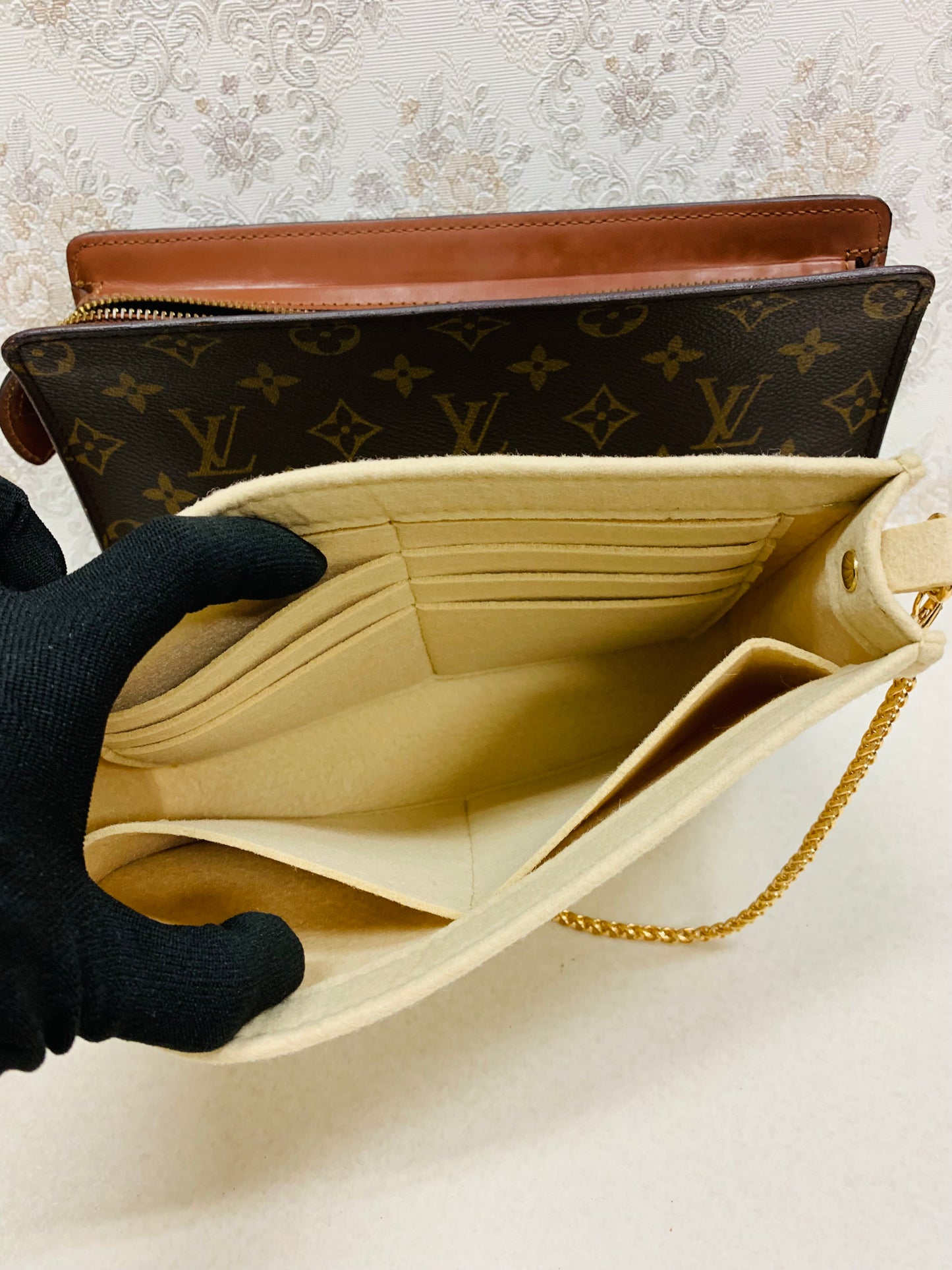 Louis Vuitton Monogram Pochette Homme Clutch Bag