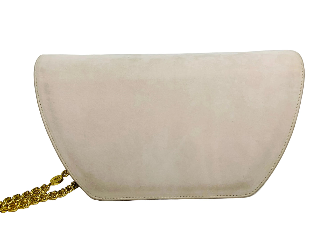 Vintage Tiffany & Co. Suede/Leather Chain Shoulder Bag.
