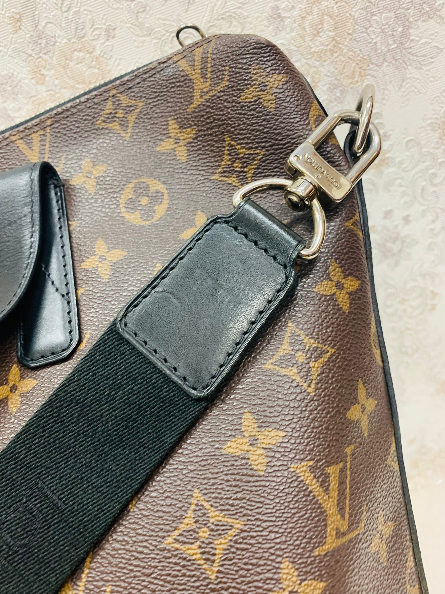 Louis Vuitton Monogram Macassar Porte-Documents Voyage PM (2WAY Business Bag)