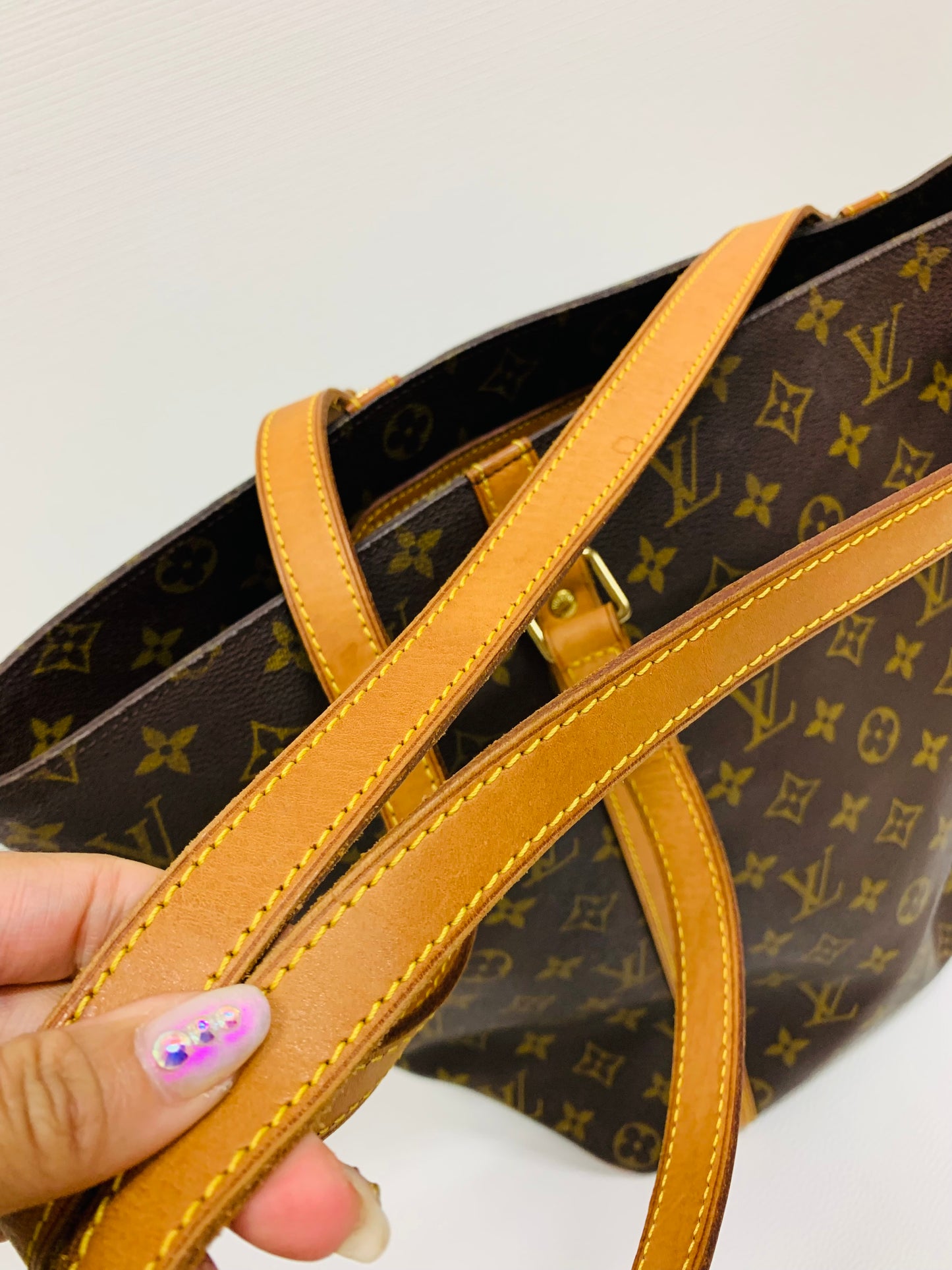 USED LOUIS VUITTON SAC SHOPPING TOTE BAG