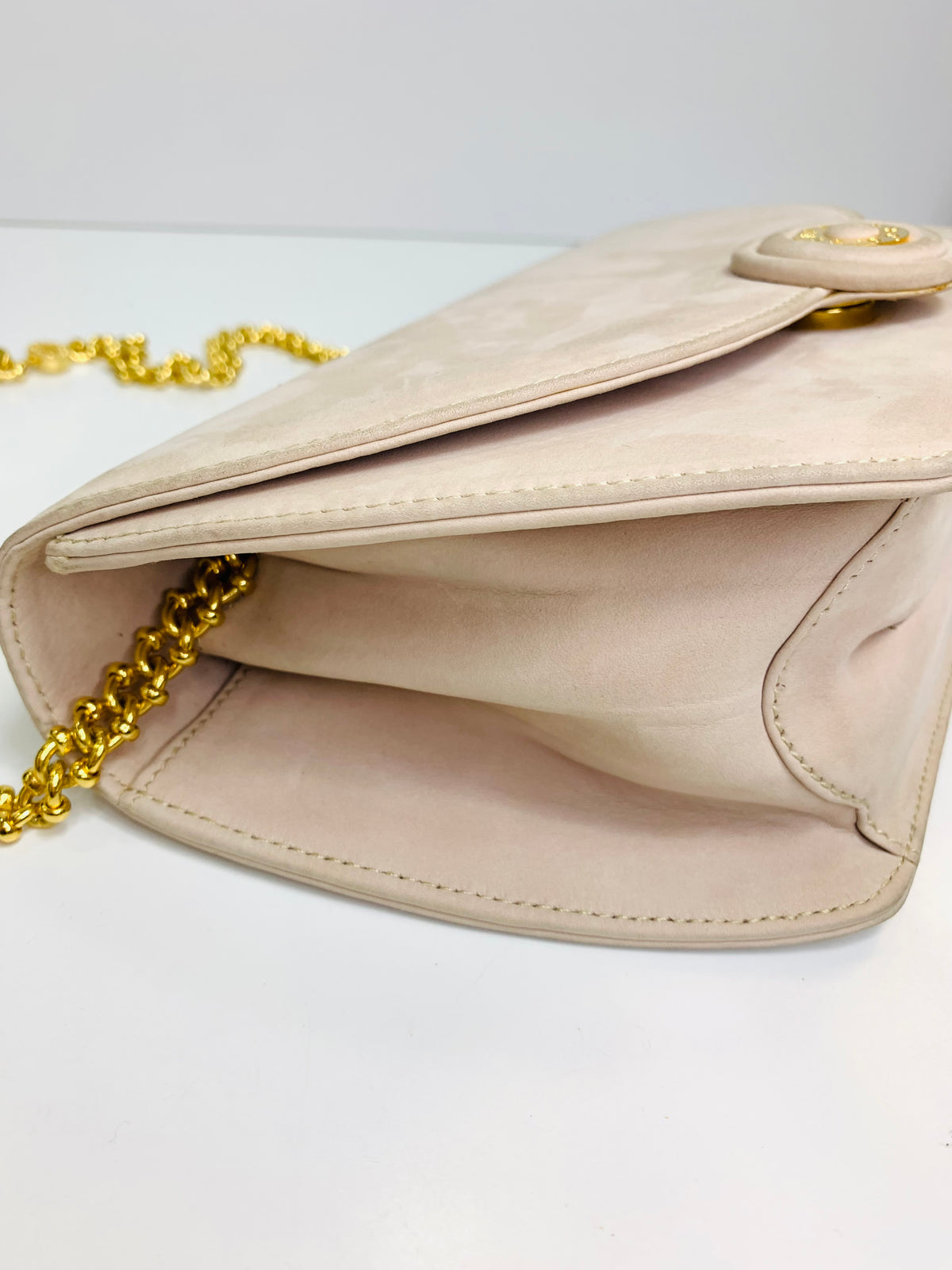 Vintage Tiffany & Co. Suede/Leather Chain Shoulder Bag.