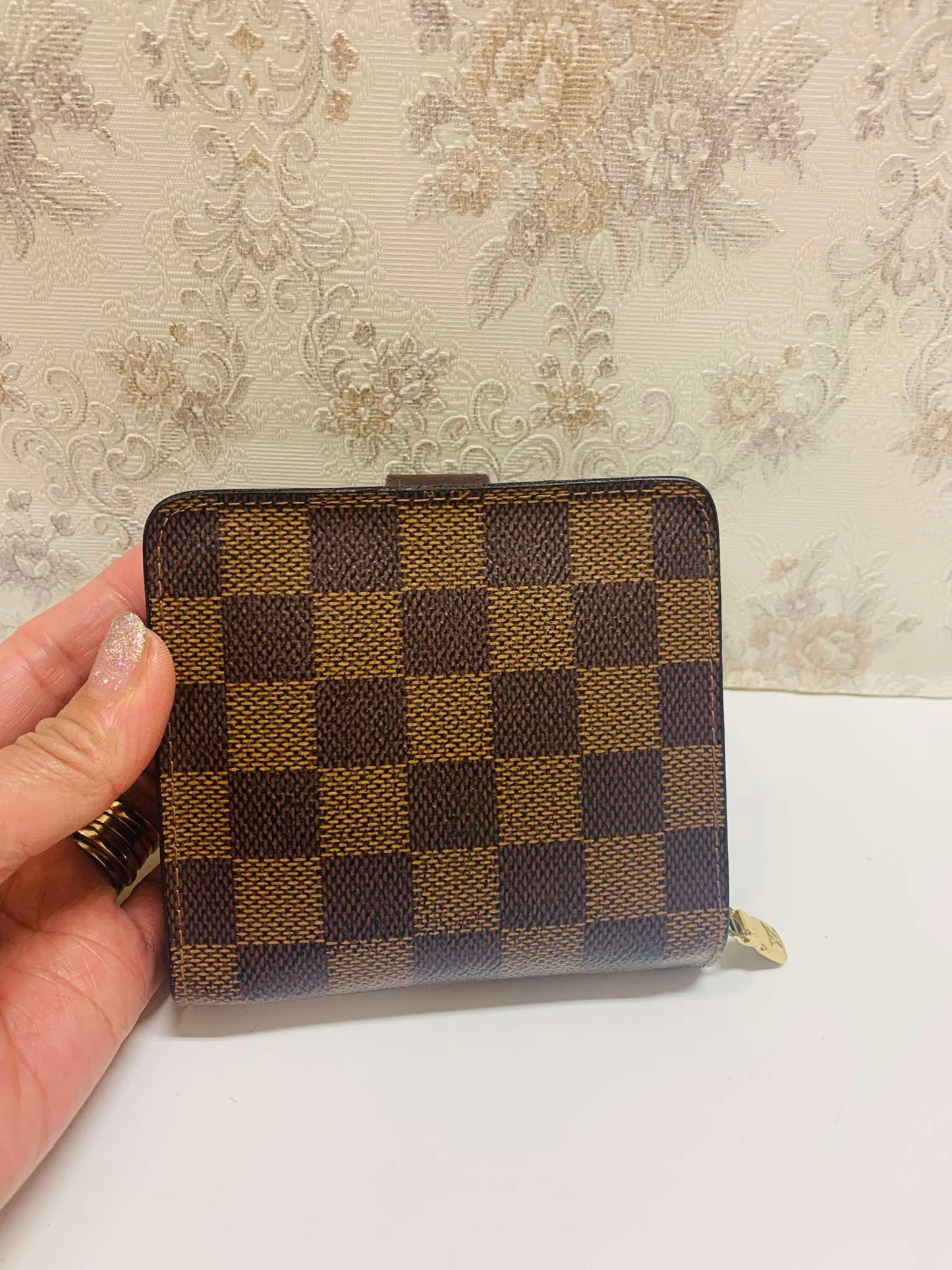 Louis Vuitton  Damier Ebene Compact Zip Wallet