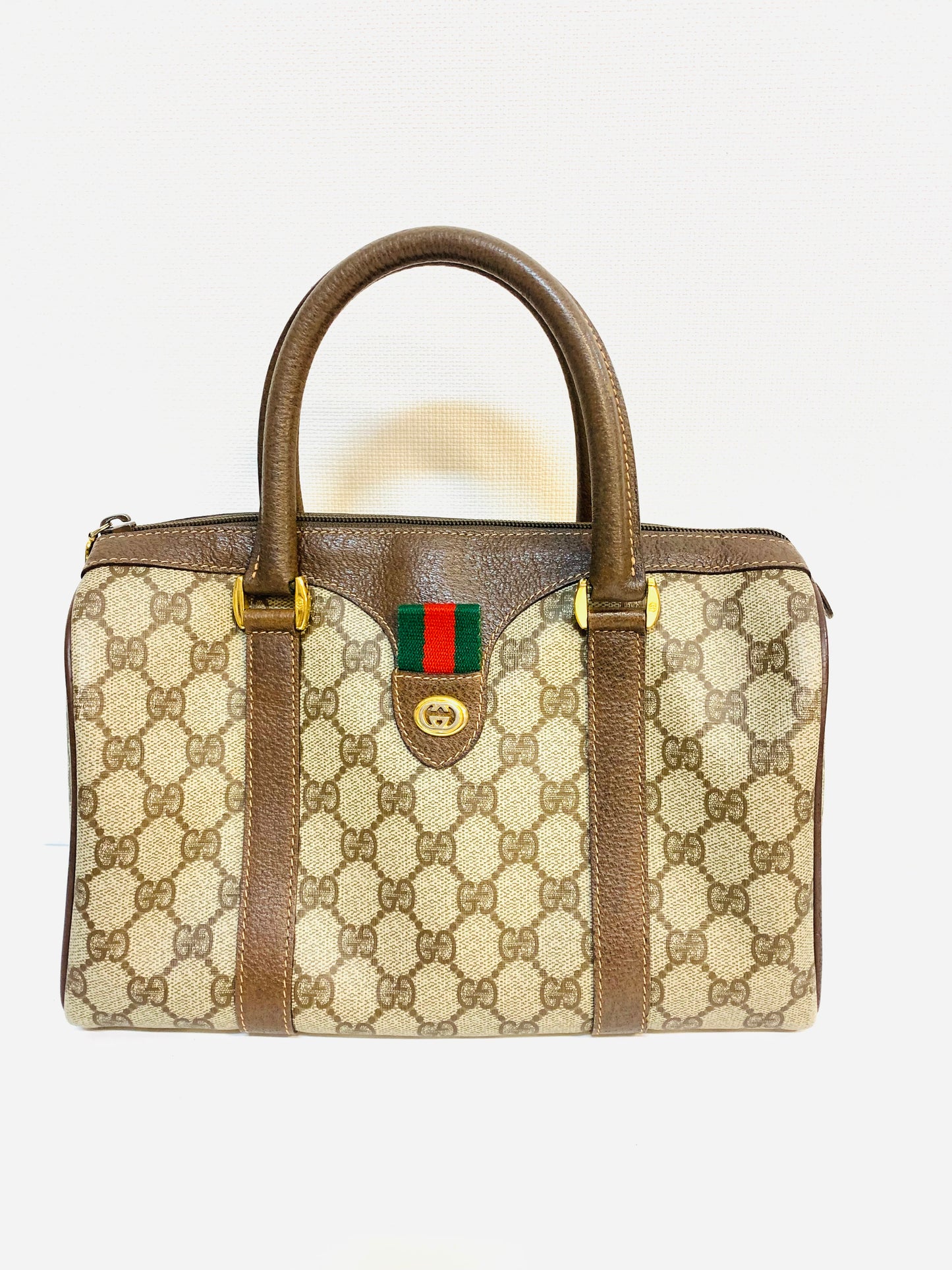 GUCCI GG OPHIDIA Supreme small Boston bag