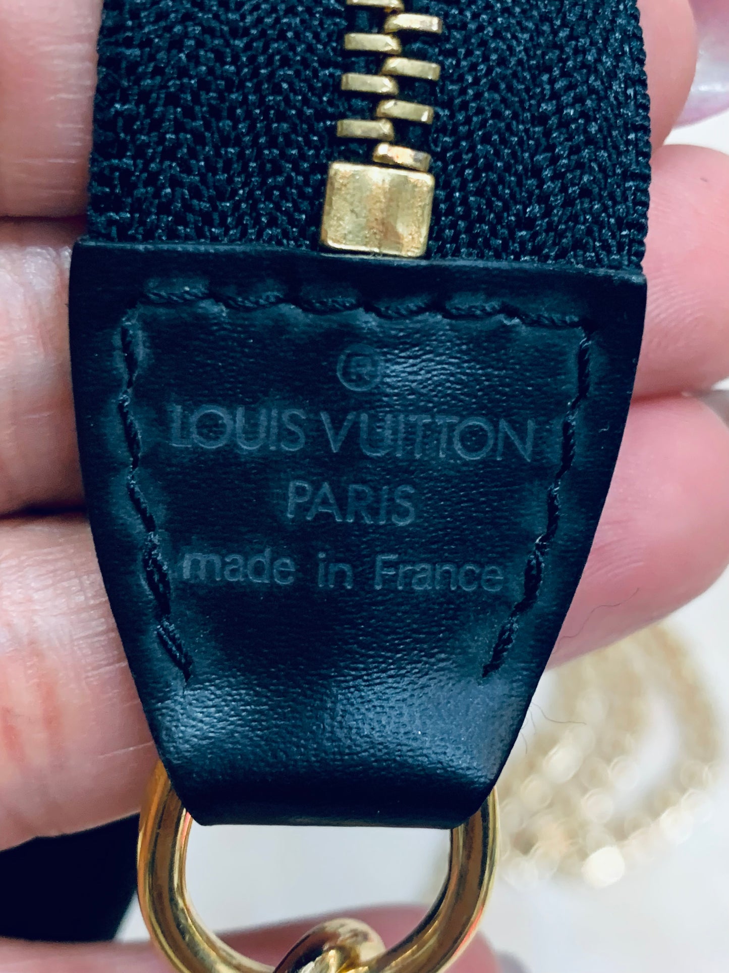 LOUIS VUITTON  Epi Noir Pochette Accessories