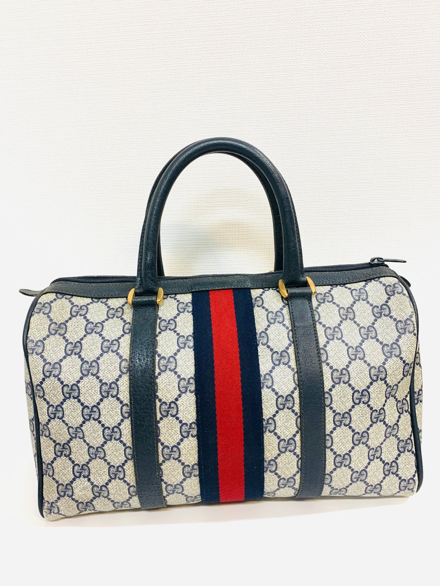 USED GUCCI SHERRY LINE BOSTON BAG WITH POUCH