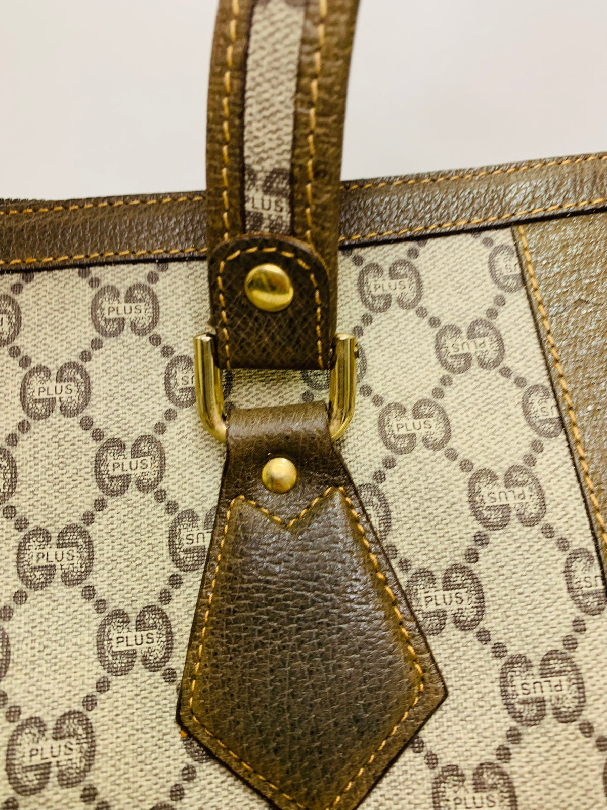Vintage GUCCI GG Plus Boston Bag