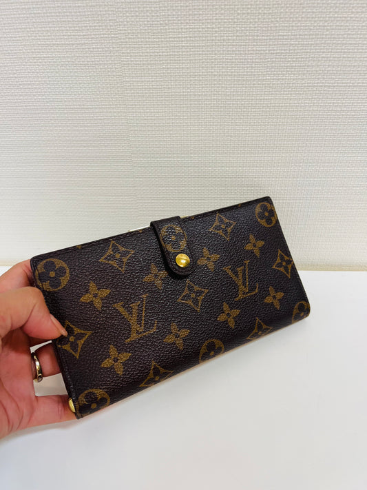 LOUIS VUITTON Vintage Long Kisslock Wallet