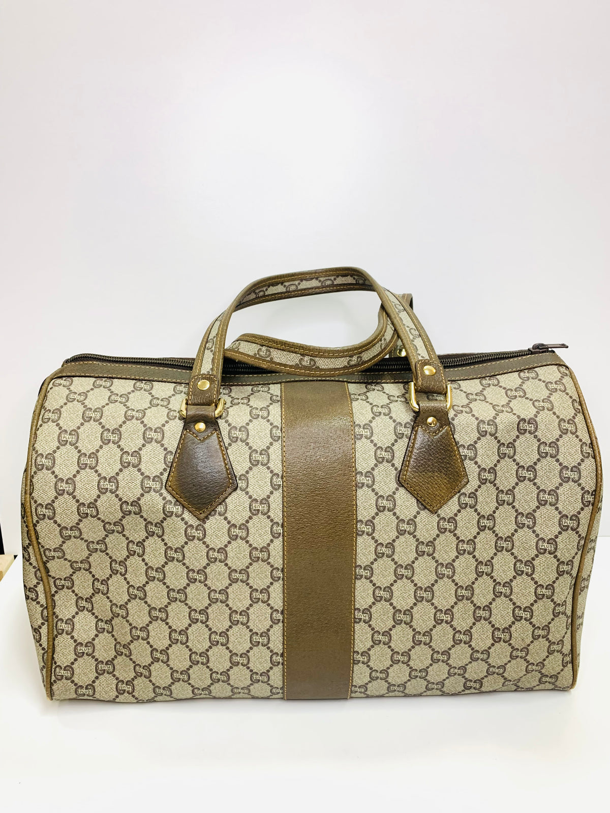 Vintage GUCCI GG Plus Boston Bag
