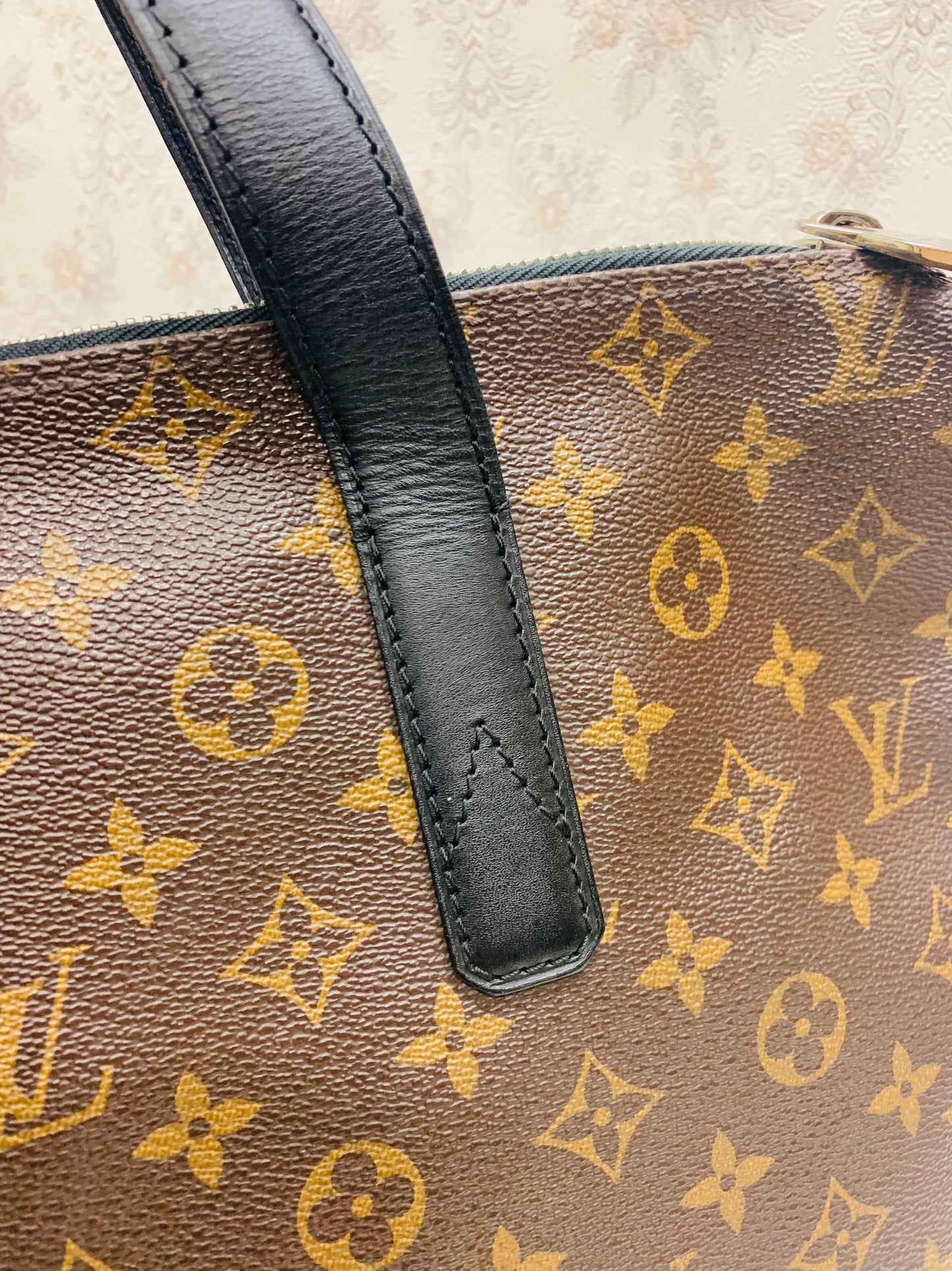 Louis Vuitton Monogram Macassar Porte-Documents Voyage PM (2WAY Business Bag)