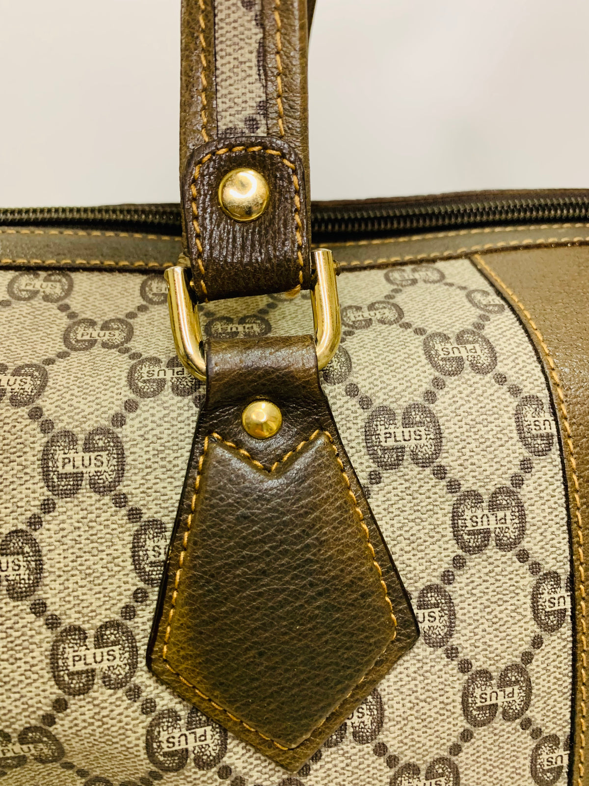 Vintage GUCCI GG Plus Boston Bag