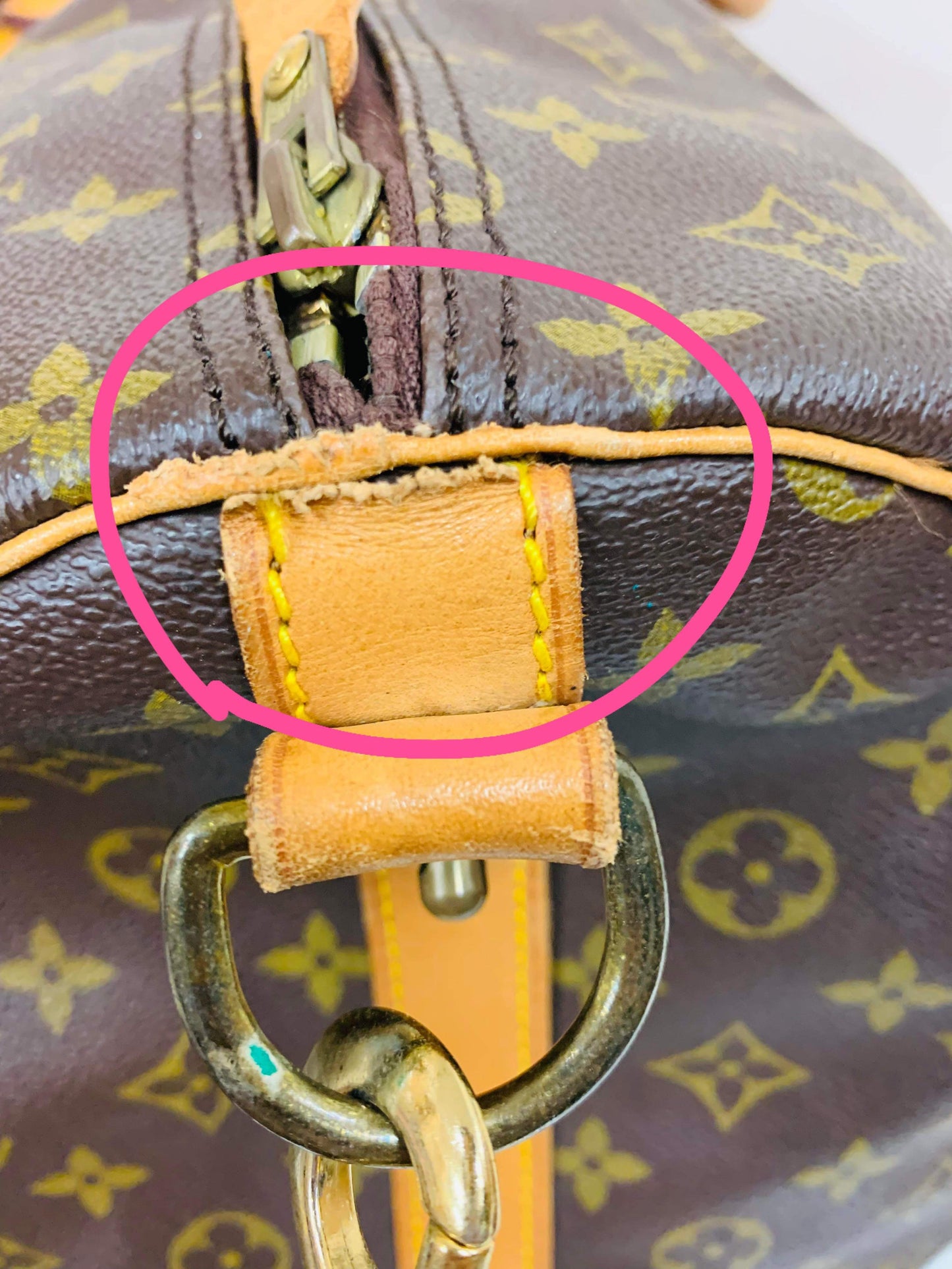 USED LOUIS VUITTON KEEPAL BANDOULIERE 60