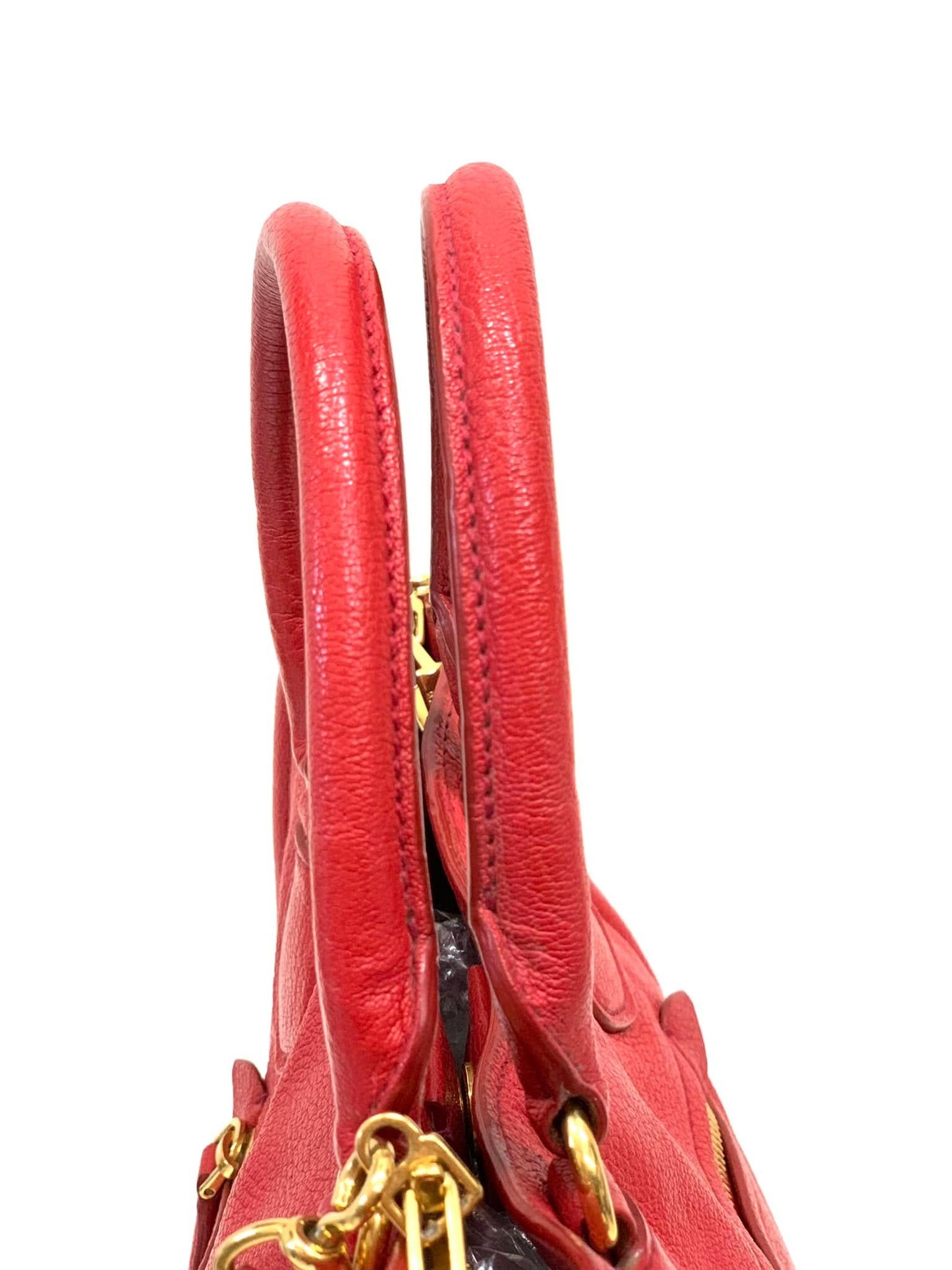 Miu Miu Leather Handle Bag Red (Used)