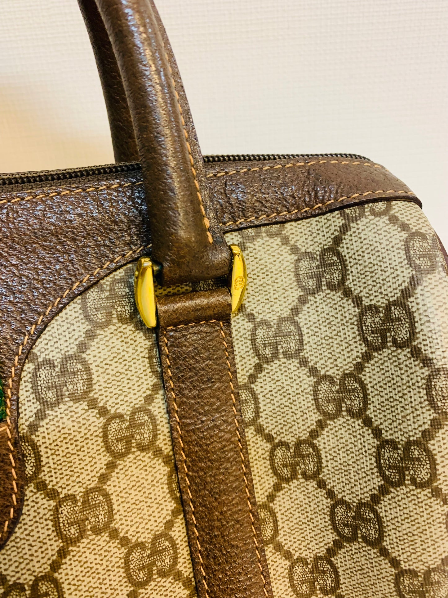 GUCCI GG OPHIDIA Supreme small Boston bag