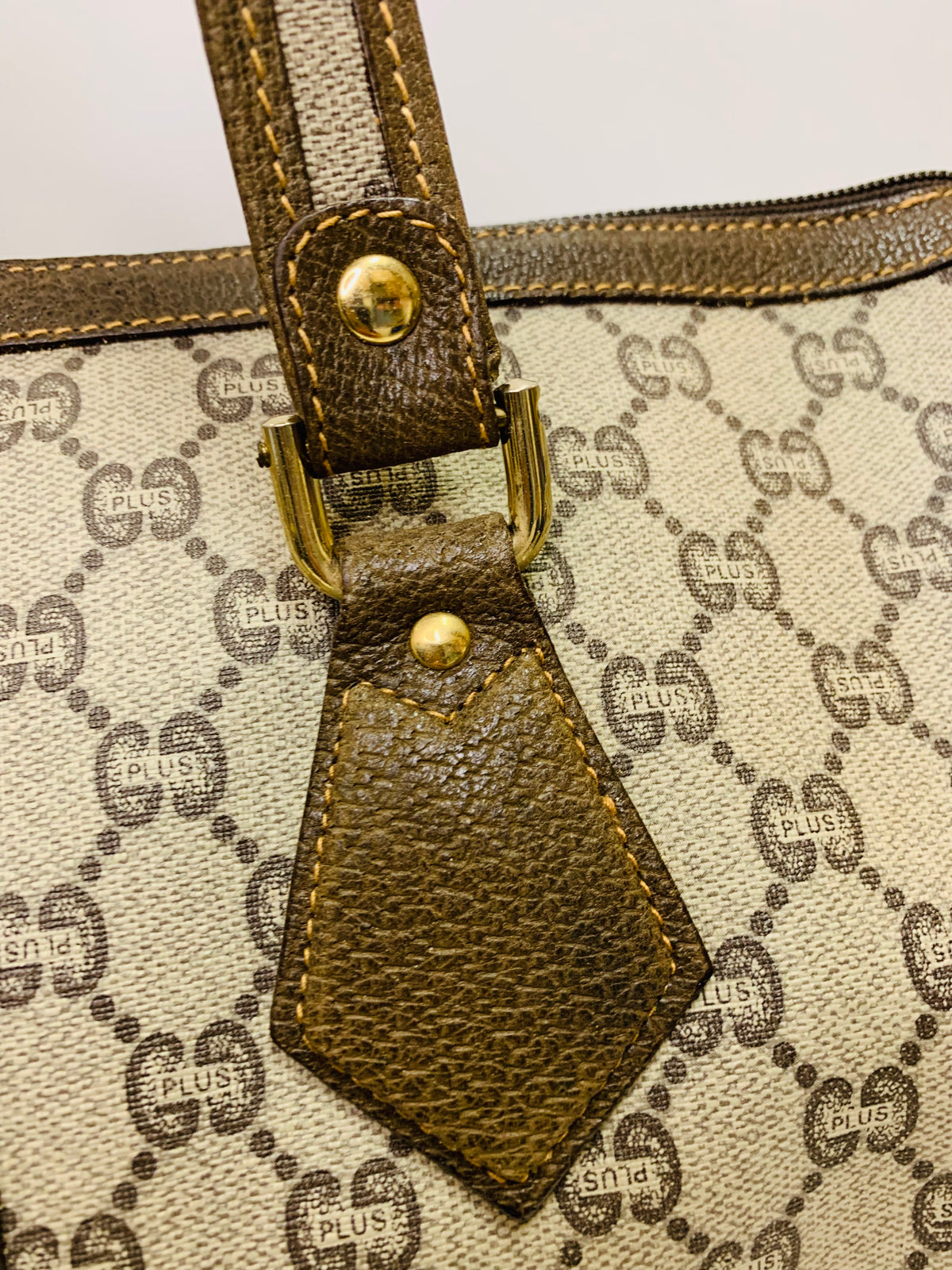 Vintage GUCCI GG Plus Boston Bag