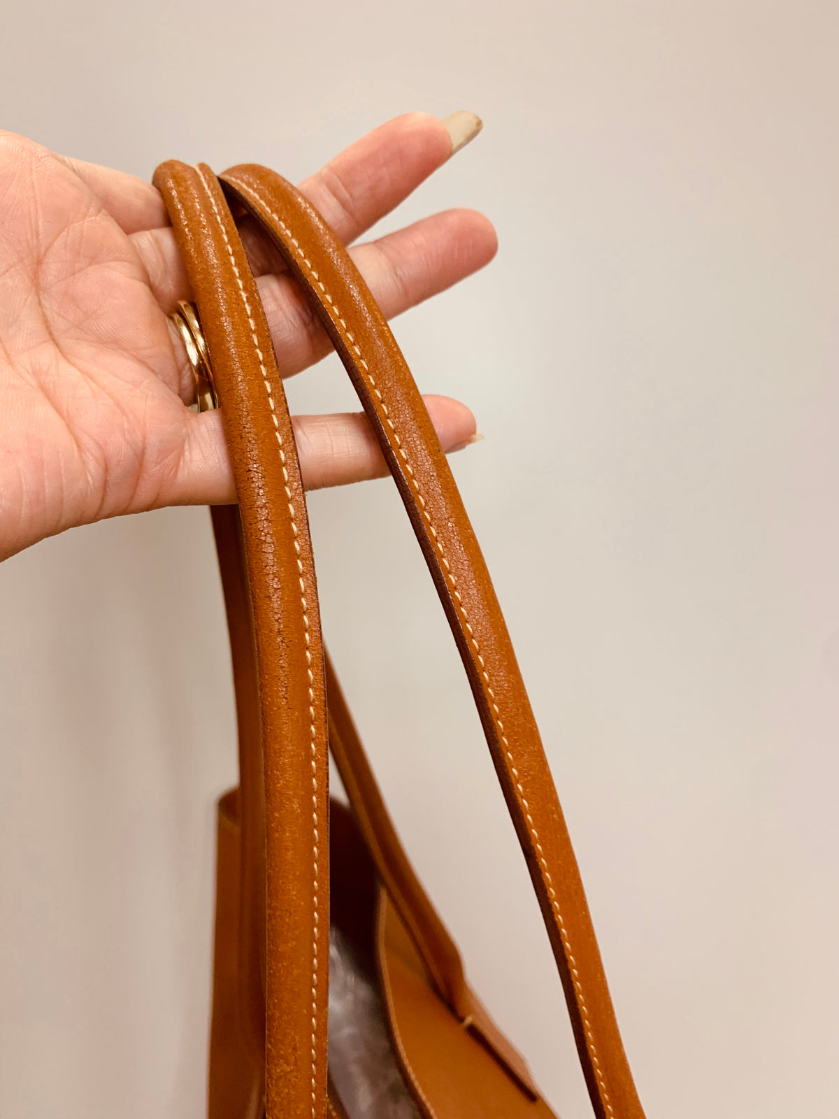 PRADA Calfskin Open Tote Bag