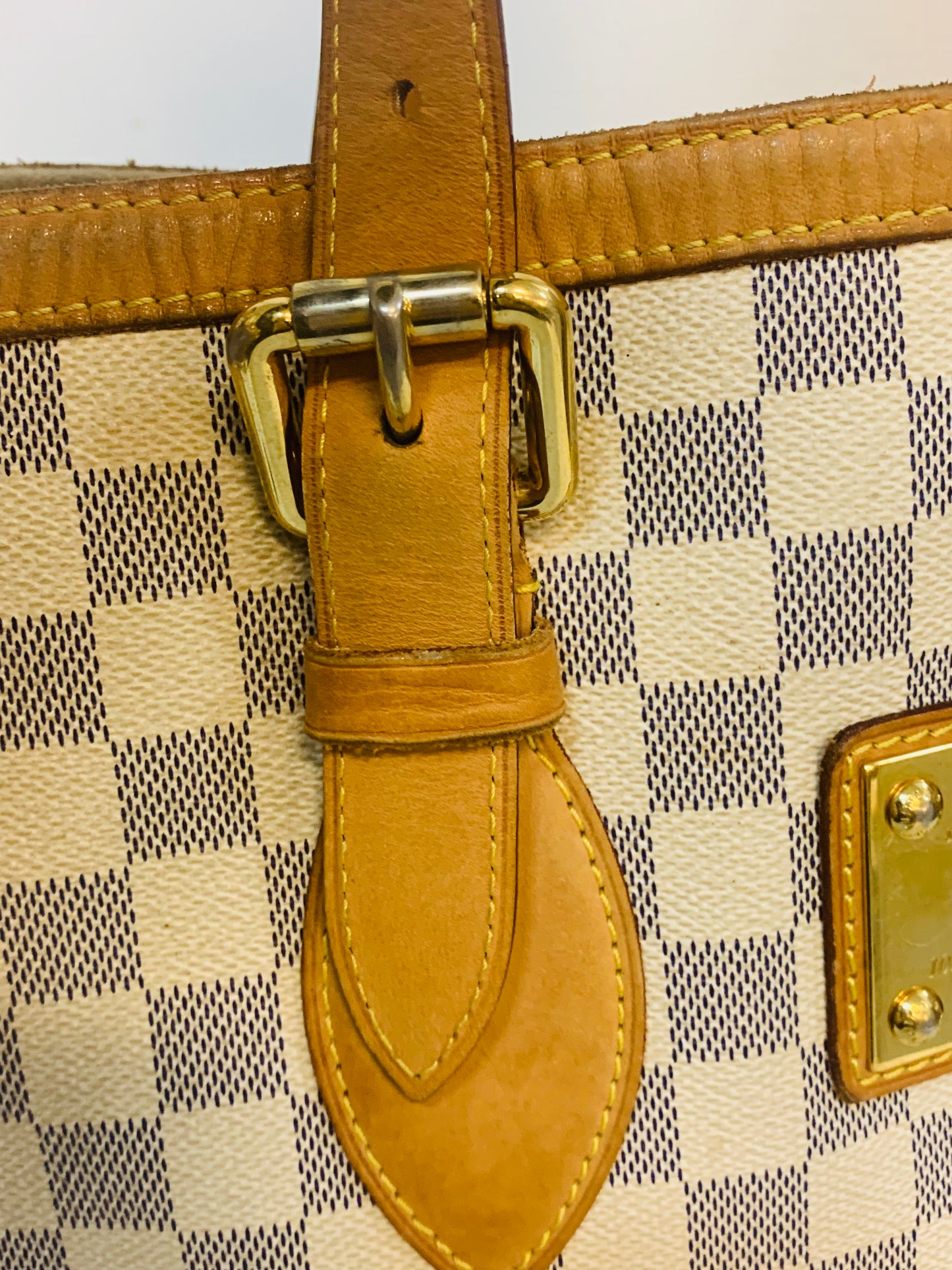 LOUIS VUITTON HAMPSTEAD MM Damier Azur