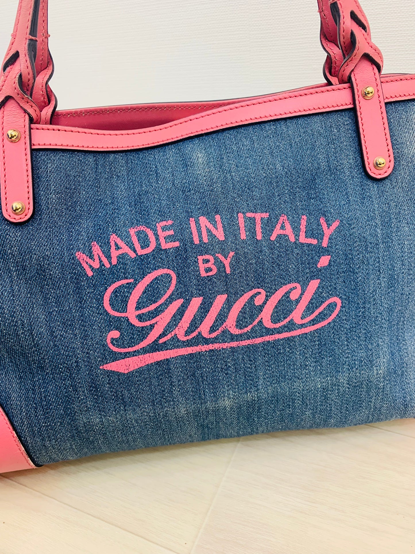 Gucci Denim Tote Bag