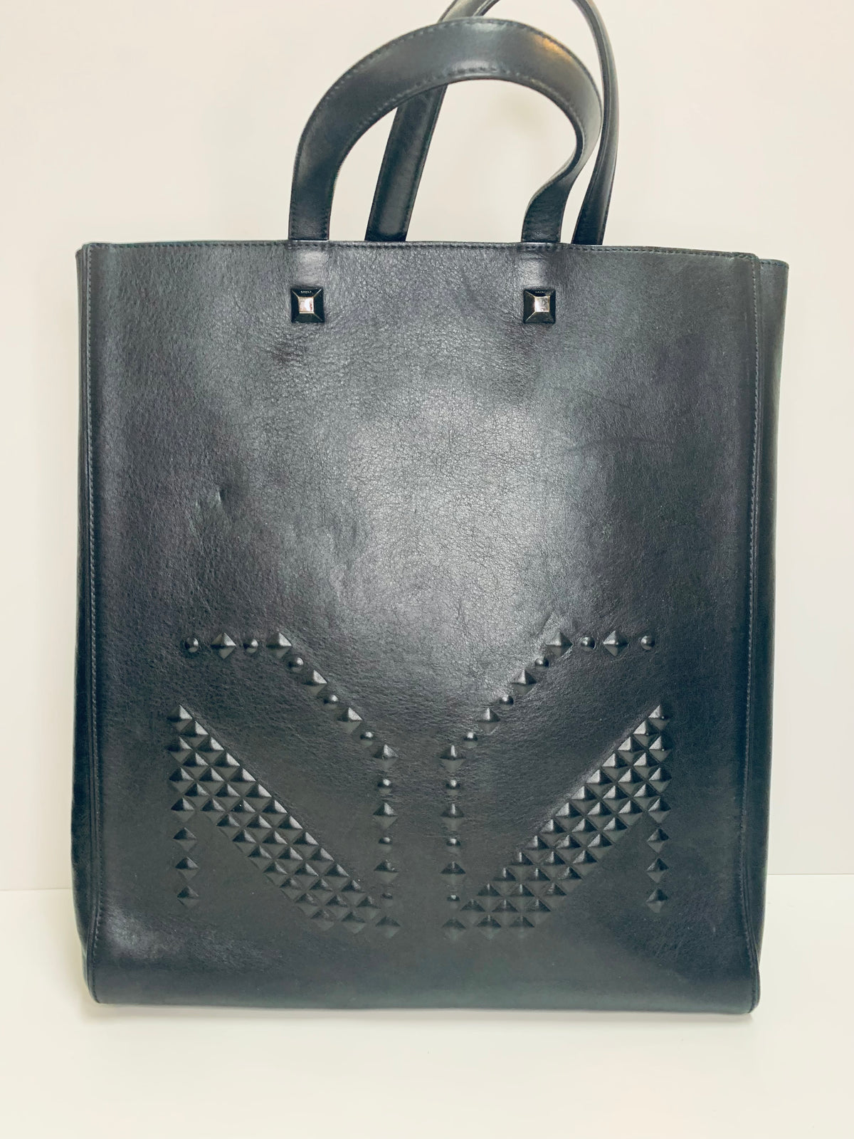 MCM Calfskin Embossed Leather Tote bag