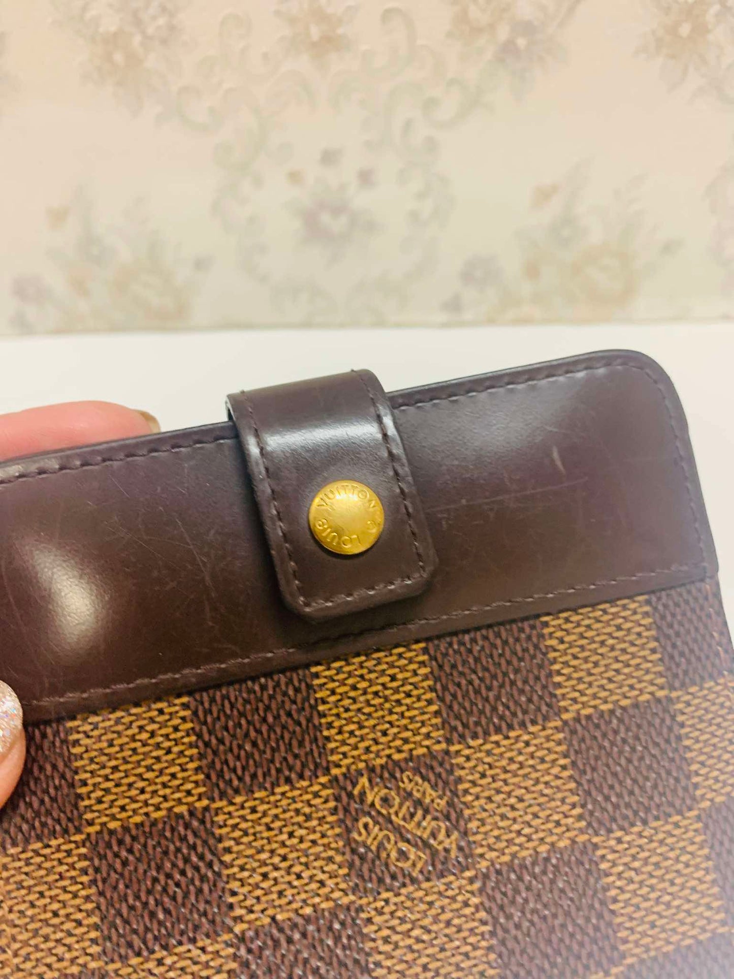 Louis Vuitton  Damier Ebene Compact Zip Wallet
