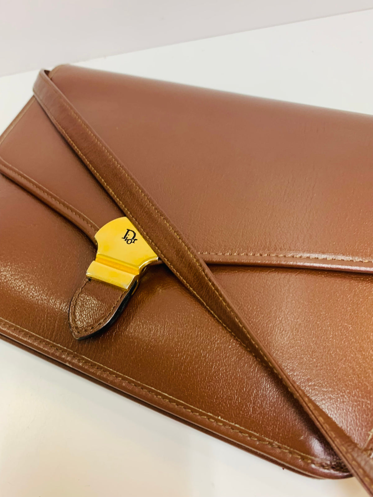 Vintage Christian Dior envelope flap shoulder bag