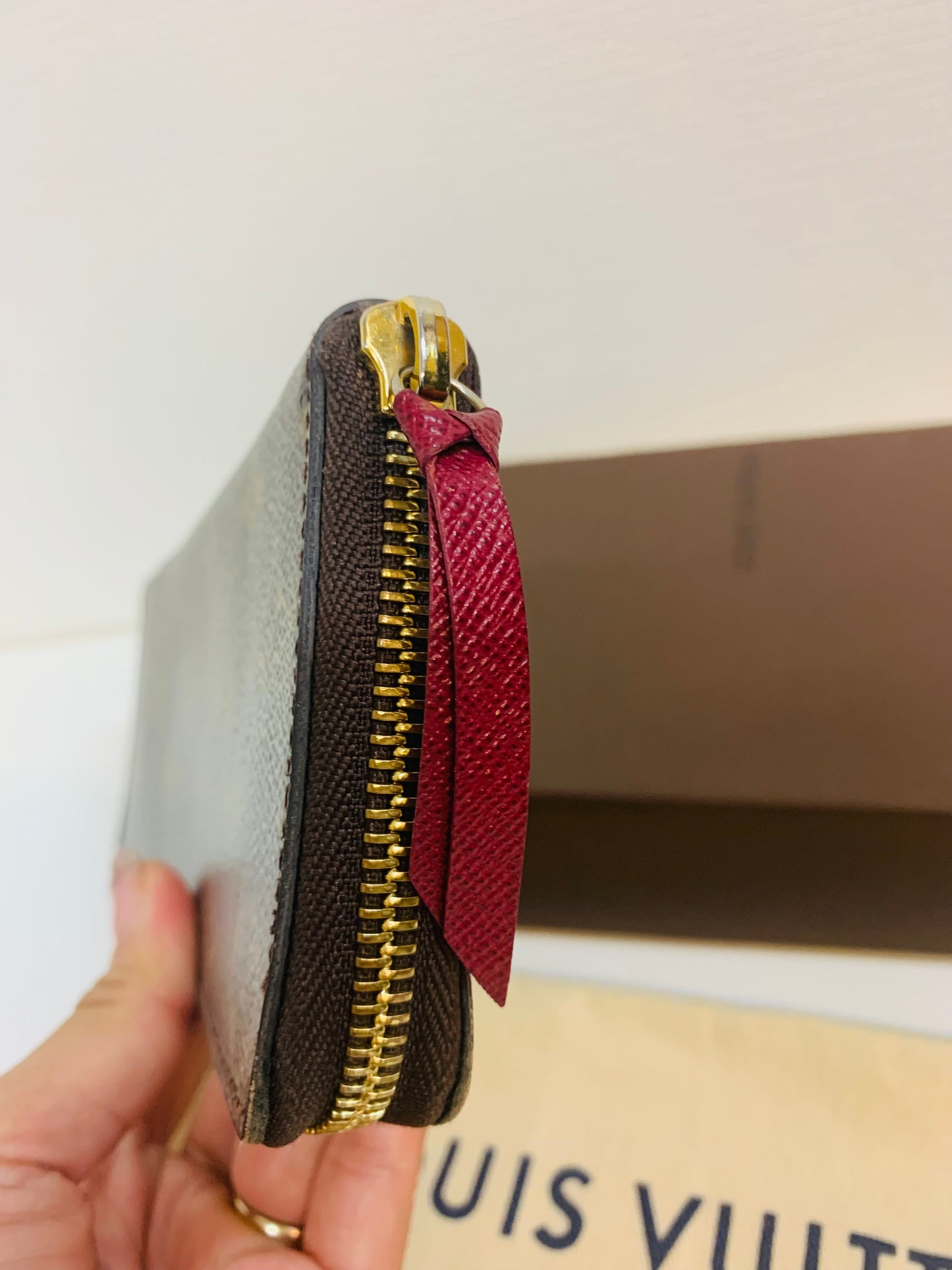 USED CLEMENCE WALLET FUCHSIA MONOGRAM