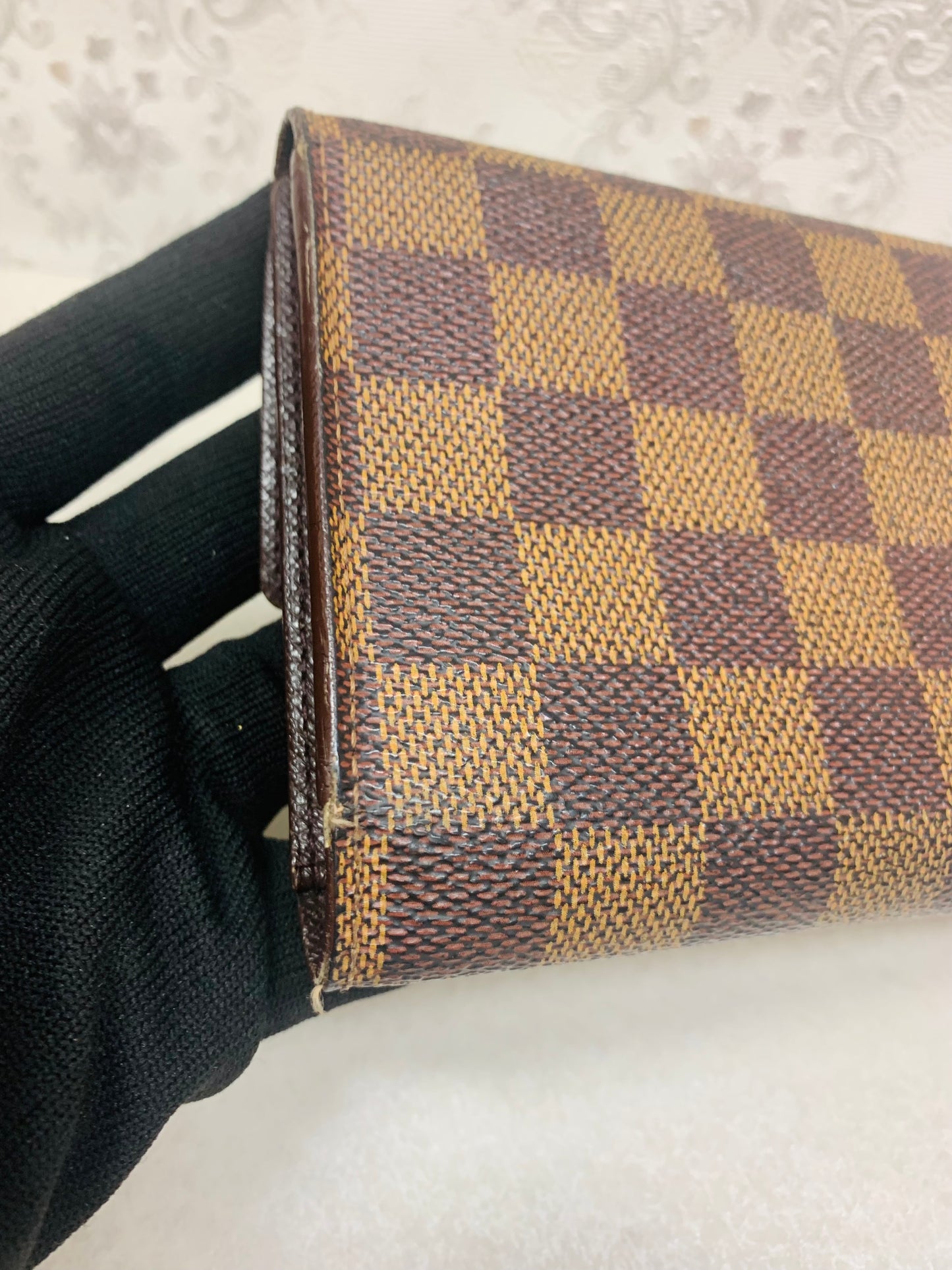 Louis Vuitton Damier Ebene International Tri-Fold Wallet