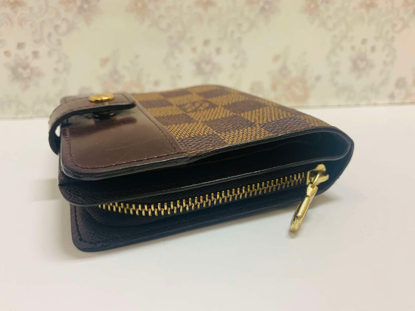Louis Vuitton  Damier Ebene Compact Zip Wallet