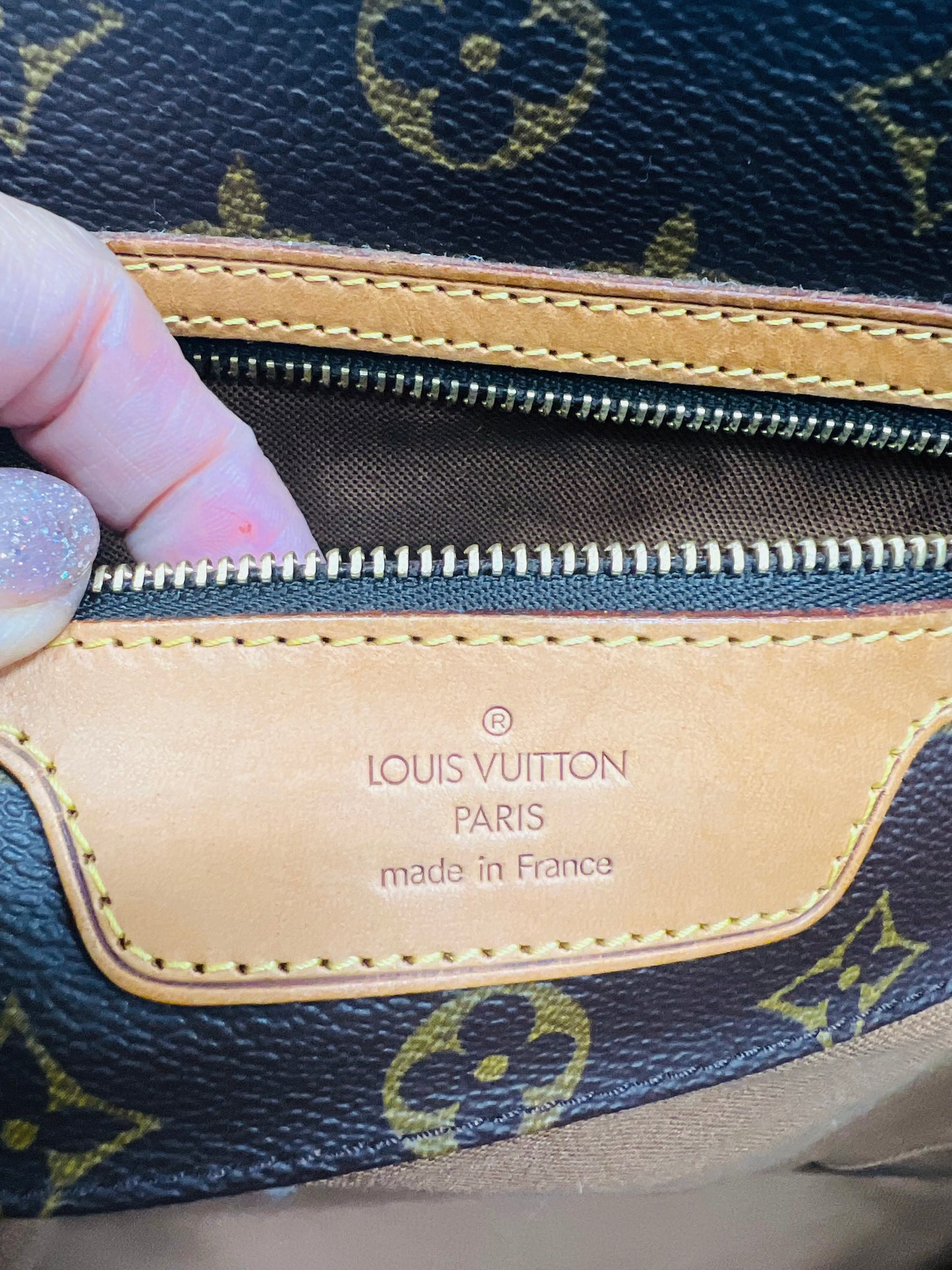 Used Louis Vuitton Sac Shopping Tote Bag