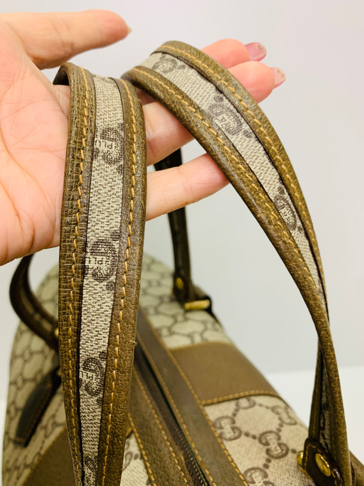 Vintage GUCCI GG Plus Boston Bag